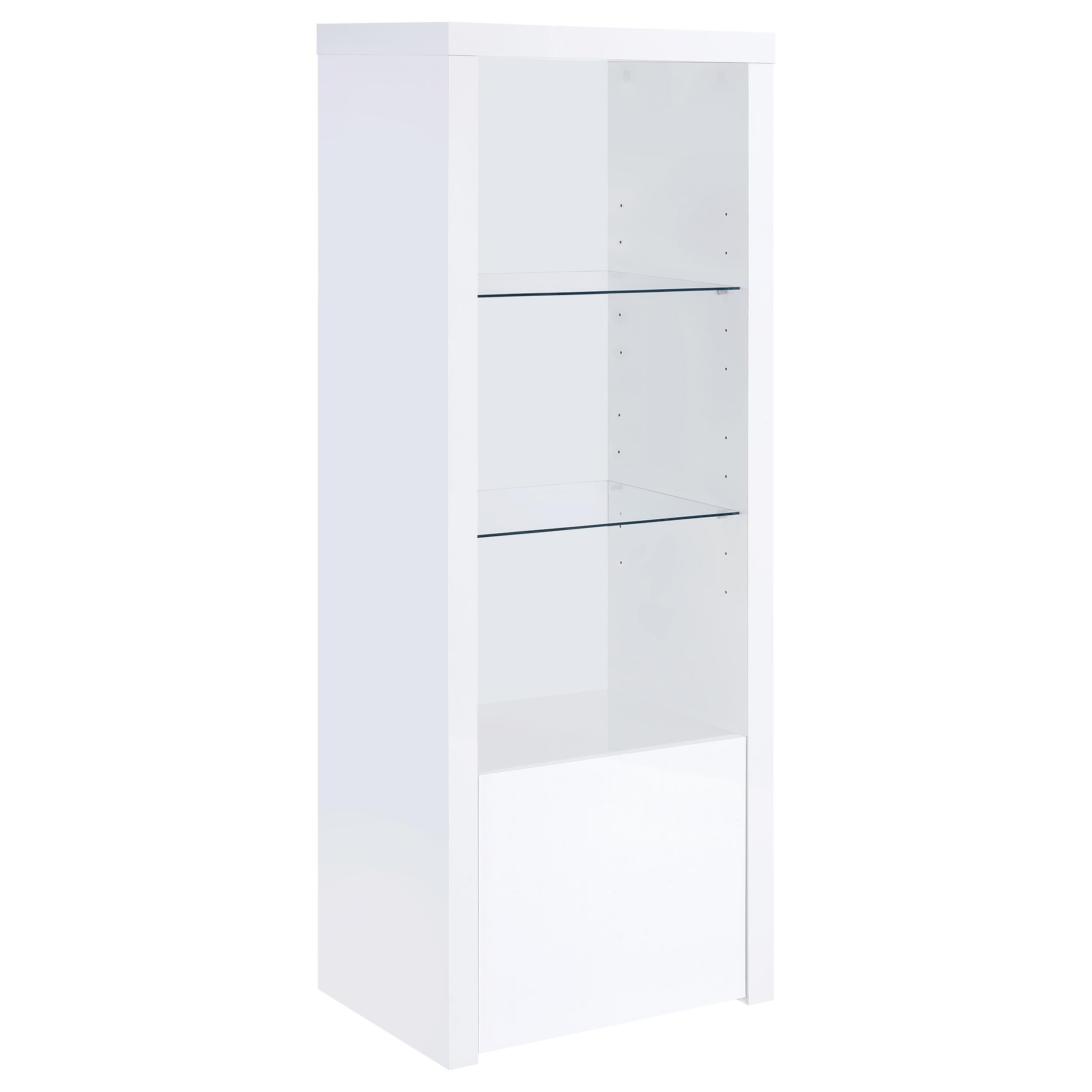 Jude 3-piece 71-inch TV Entertainment Center White High Gloss — view 9