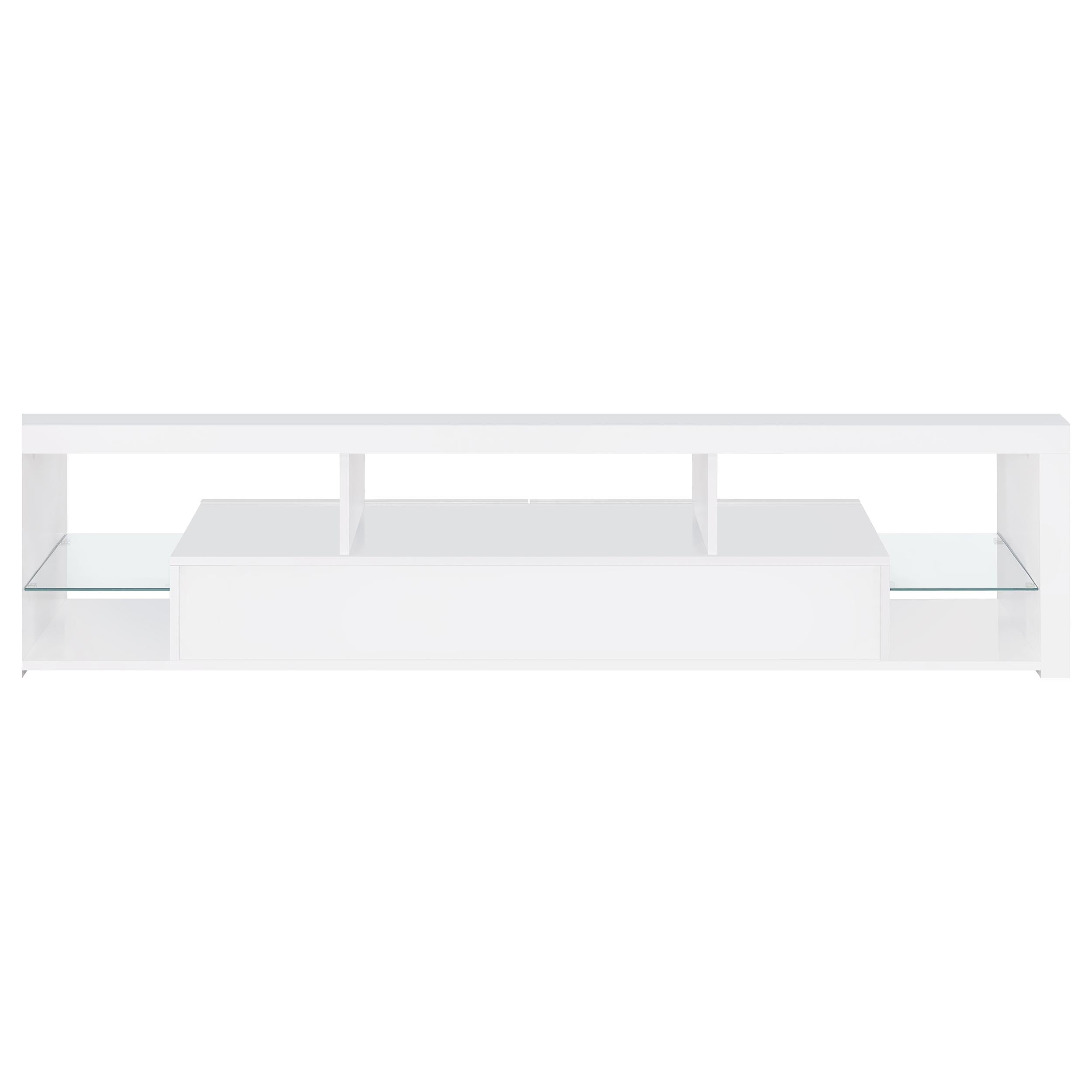 Jude 2-drawer Engineered Wood 71-inch TV Stand High Gloss White — view 7