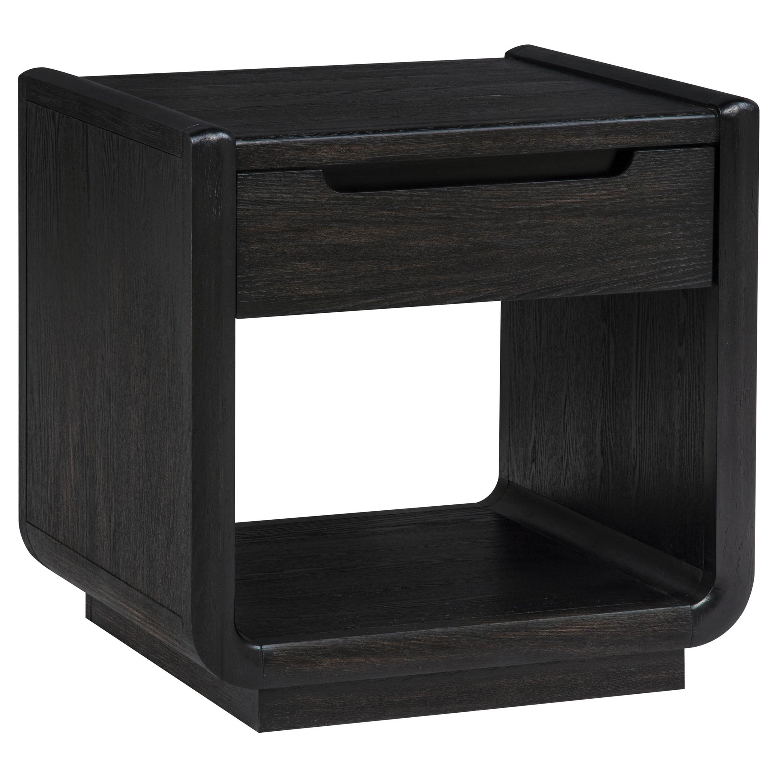 Leandro 2-piece Wood Coffee and End Table Set Burnished Black — view 3