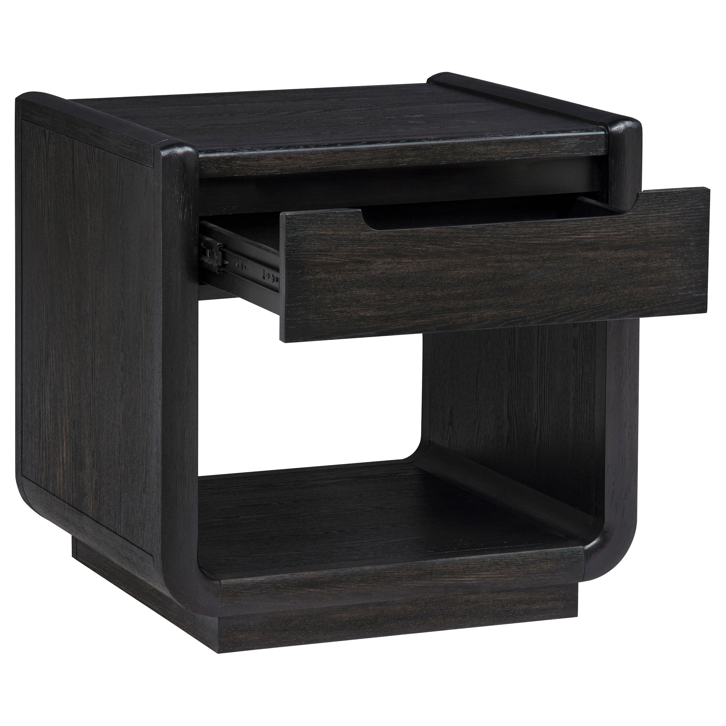Leandro 2-piece Wood Coffee and End Table Set Burnished Black — view 4