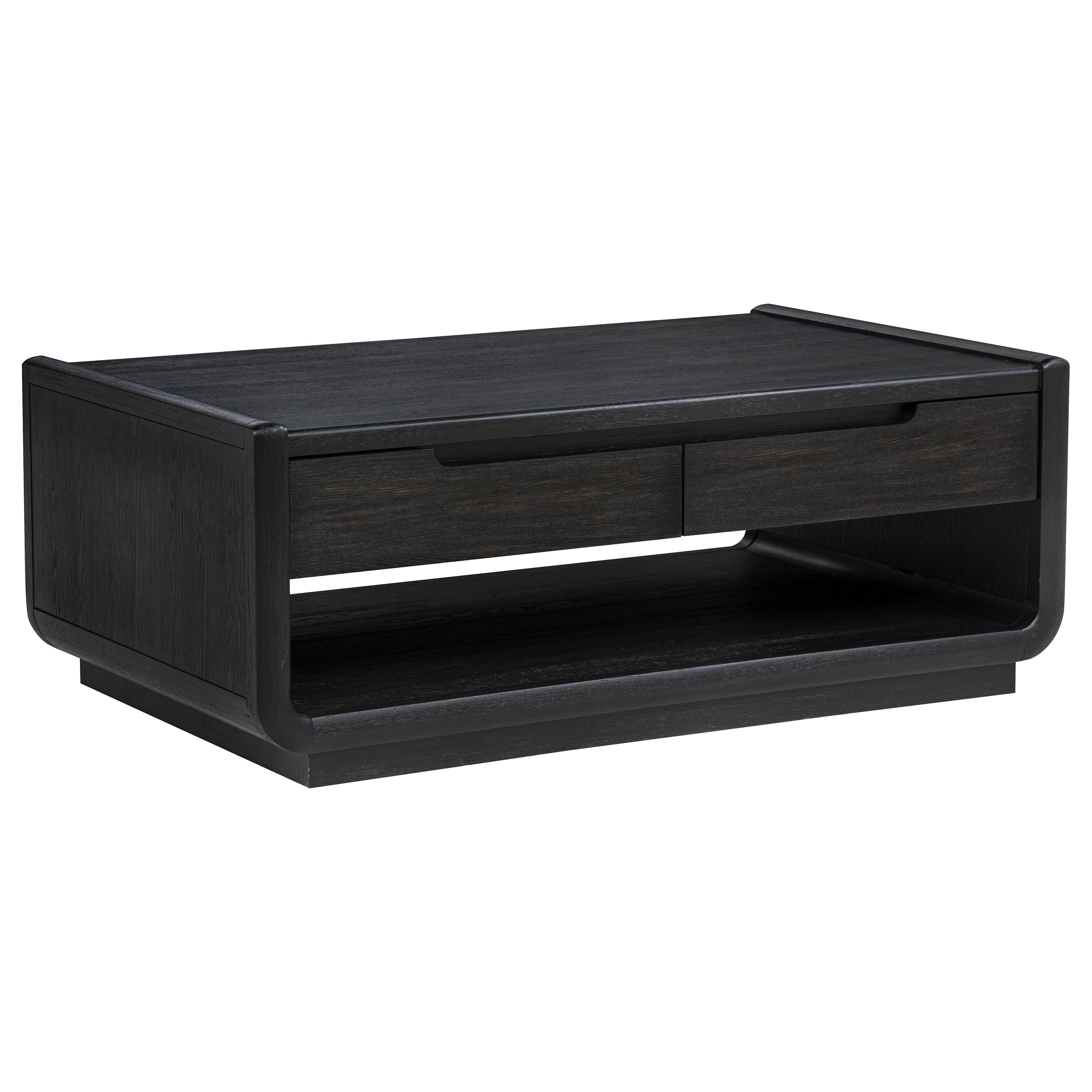 Leandro 2-piece Wood Coffee and End Table Set Burnished Black — view 8