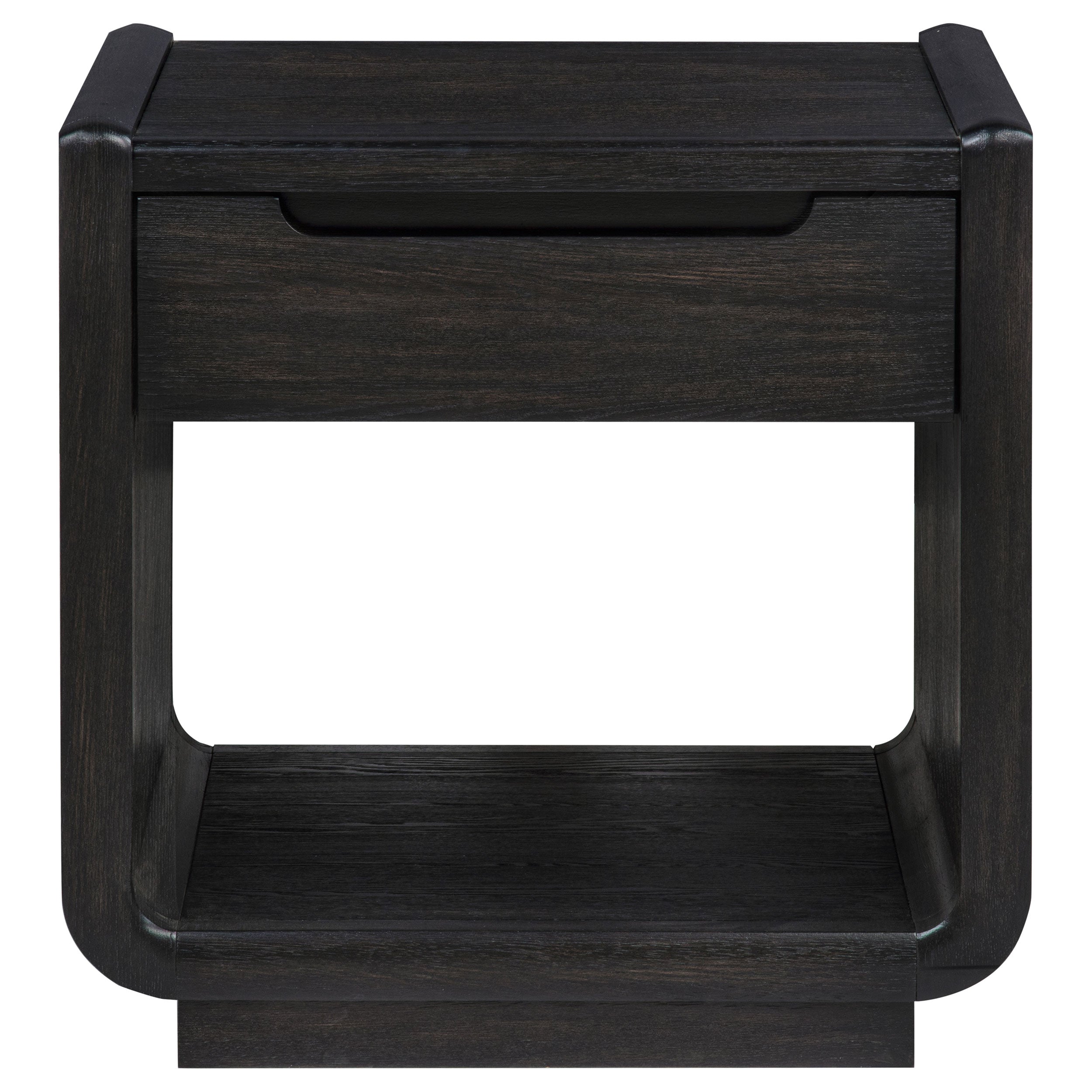 Leandro 3-piece Wood Coffee and End Table Set Burnished Black — view 5