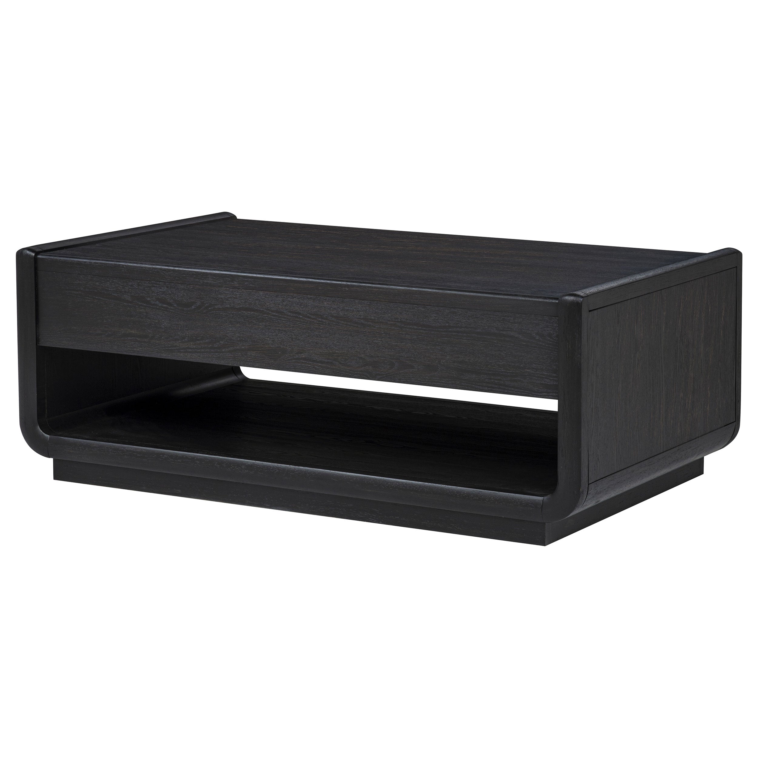 Leandro 2-drawer Wood Cocktail Coffee Table Burnished Black — view 9