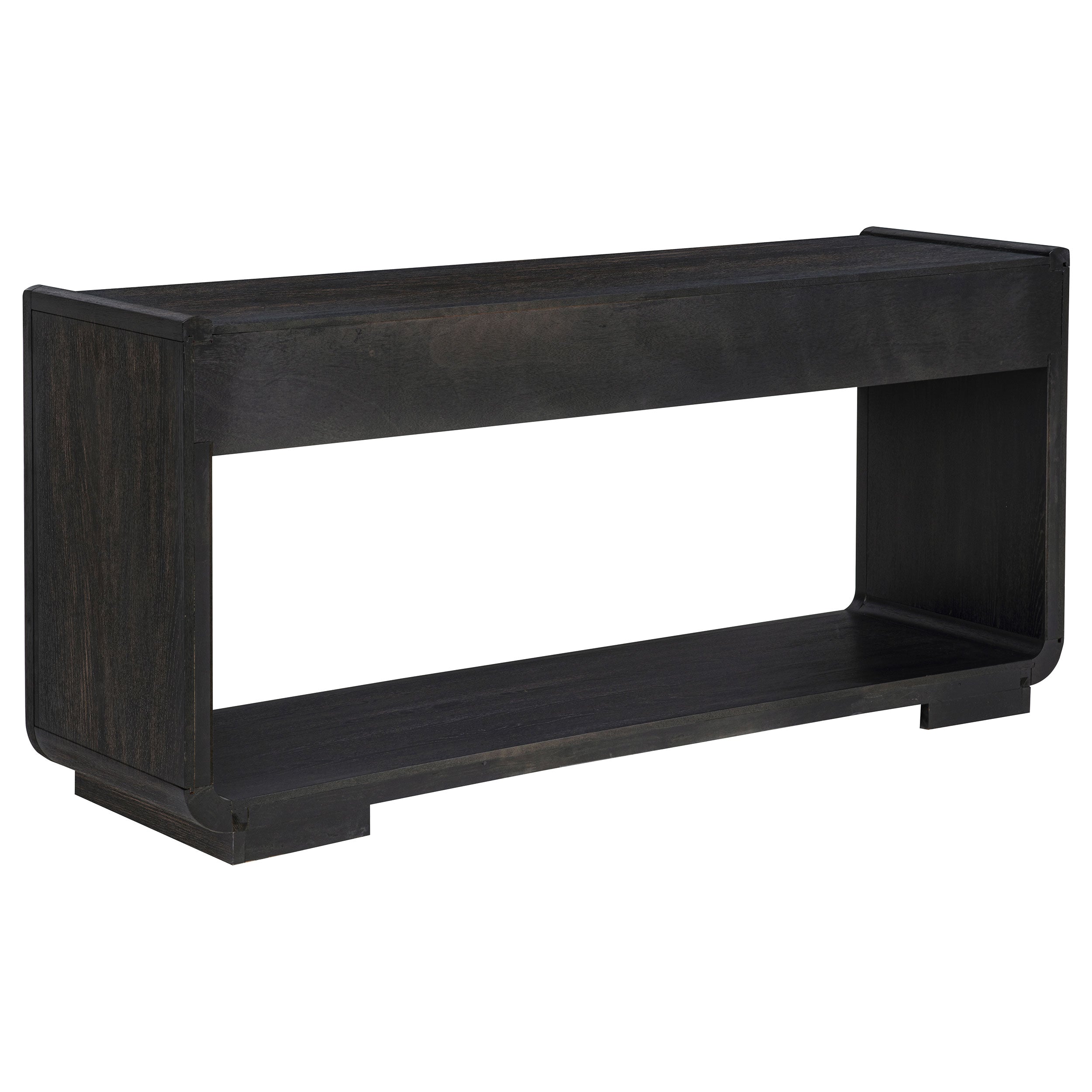 Leandro 2-drawer Entryway Sofa Console Table Burnished Black — view 7