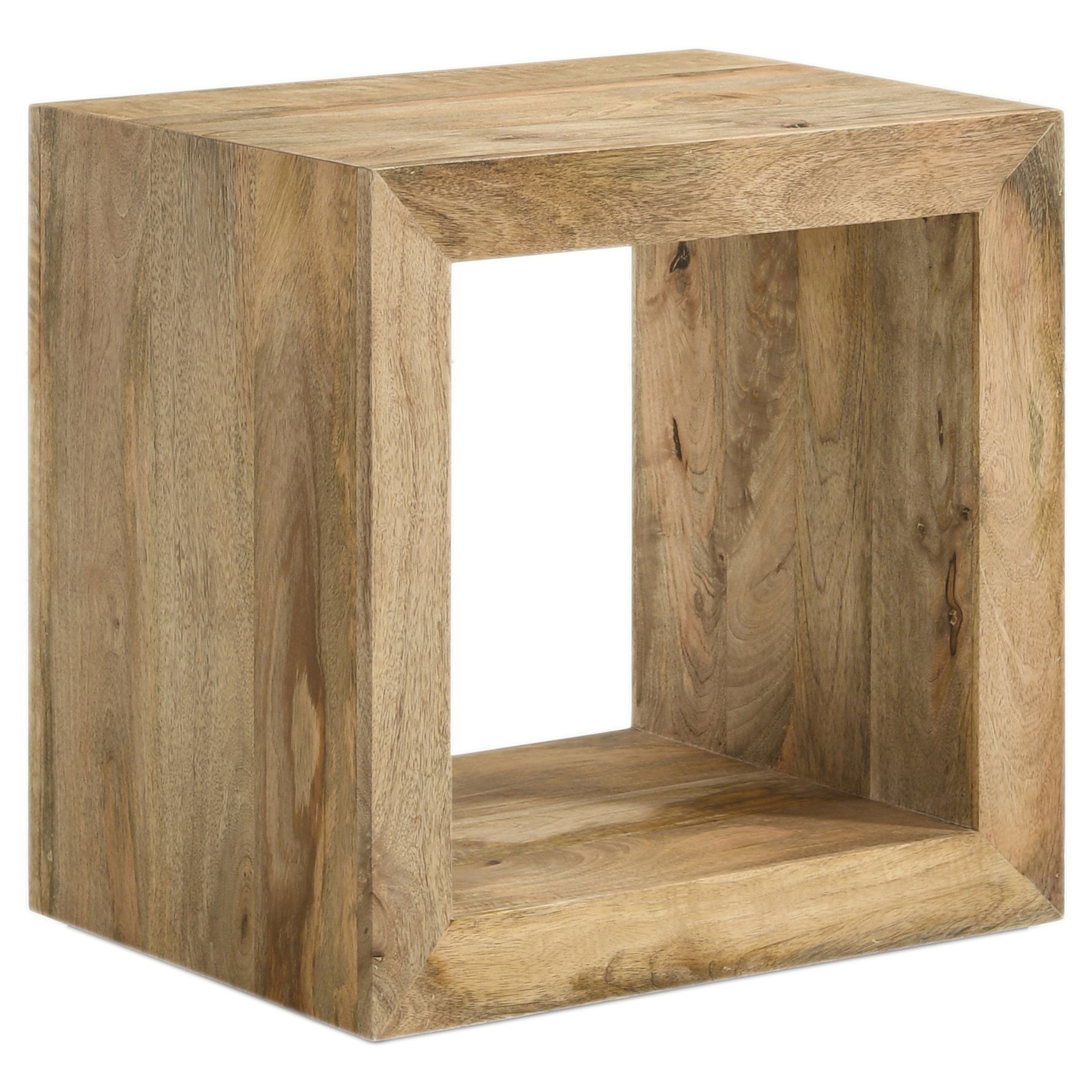 Benton Rectangular Solid Wood End Table Natural — view 1