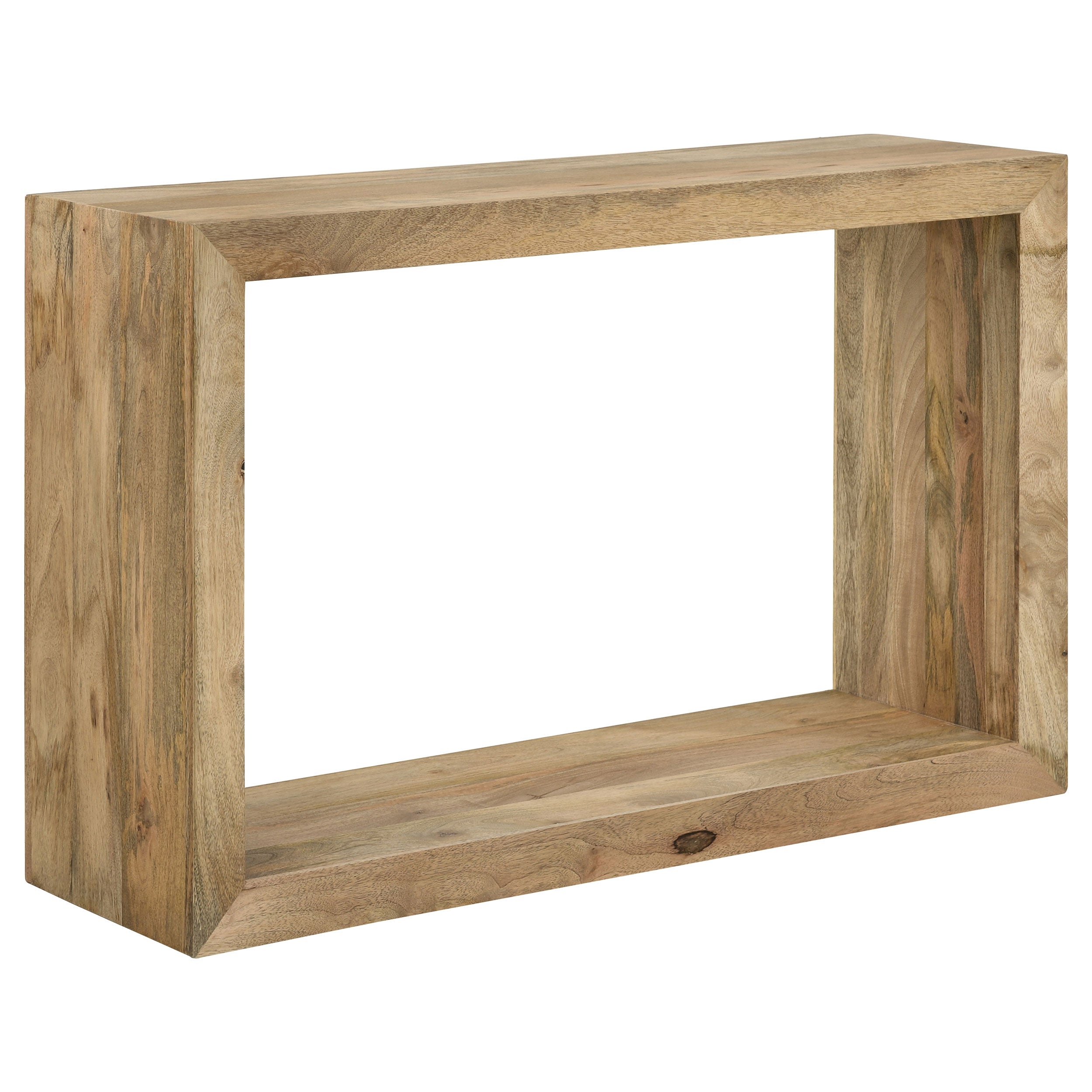 Benton Rectangular Solid Wood Sofa Console Table Natural — view 1