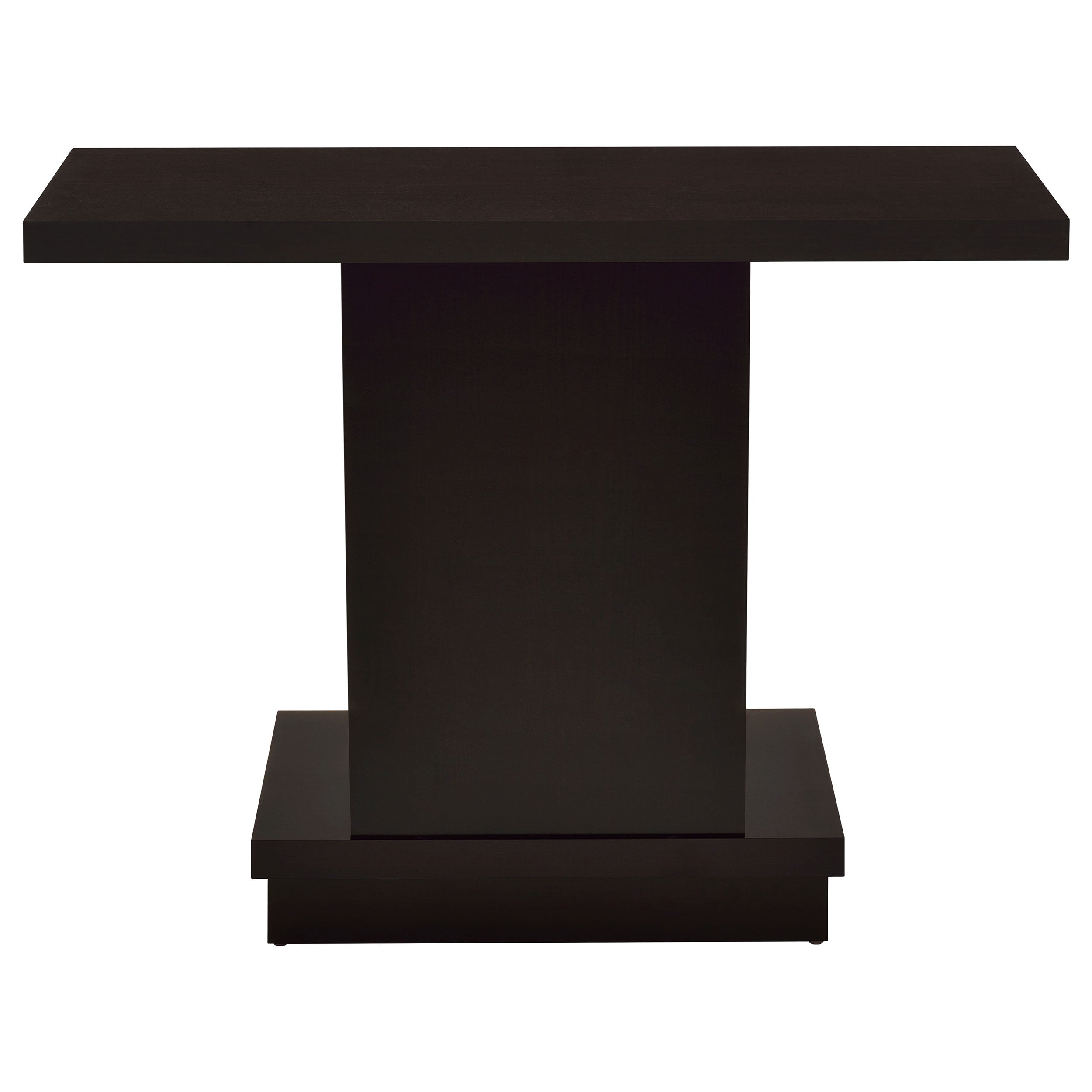 Reston Engineered Wood Pedestal Console Table Cappuccino — view 5