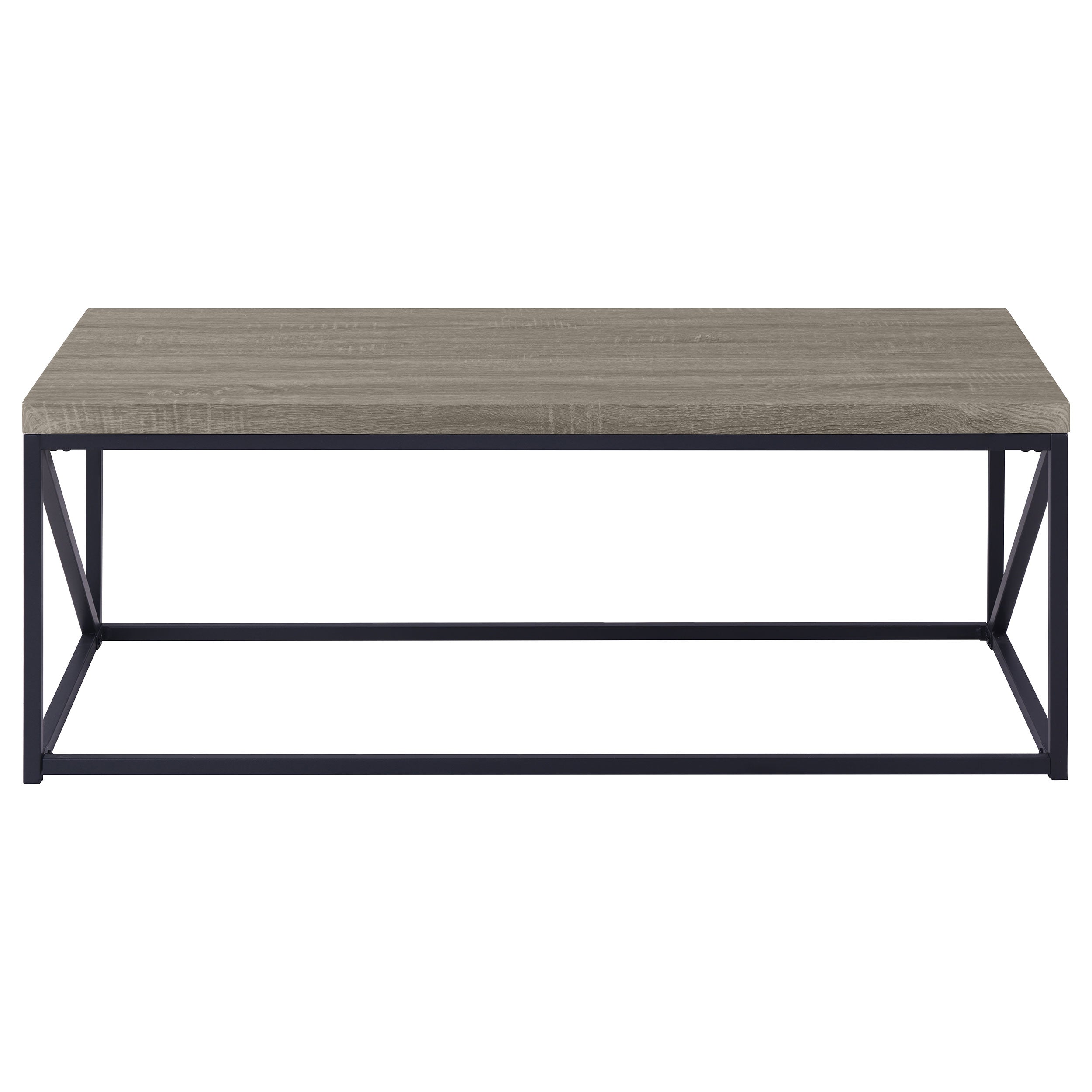 Birdie Rectangular Engineered Wood Coffee Table Sonoma Grey — view 3