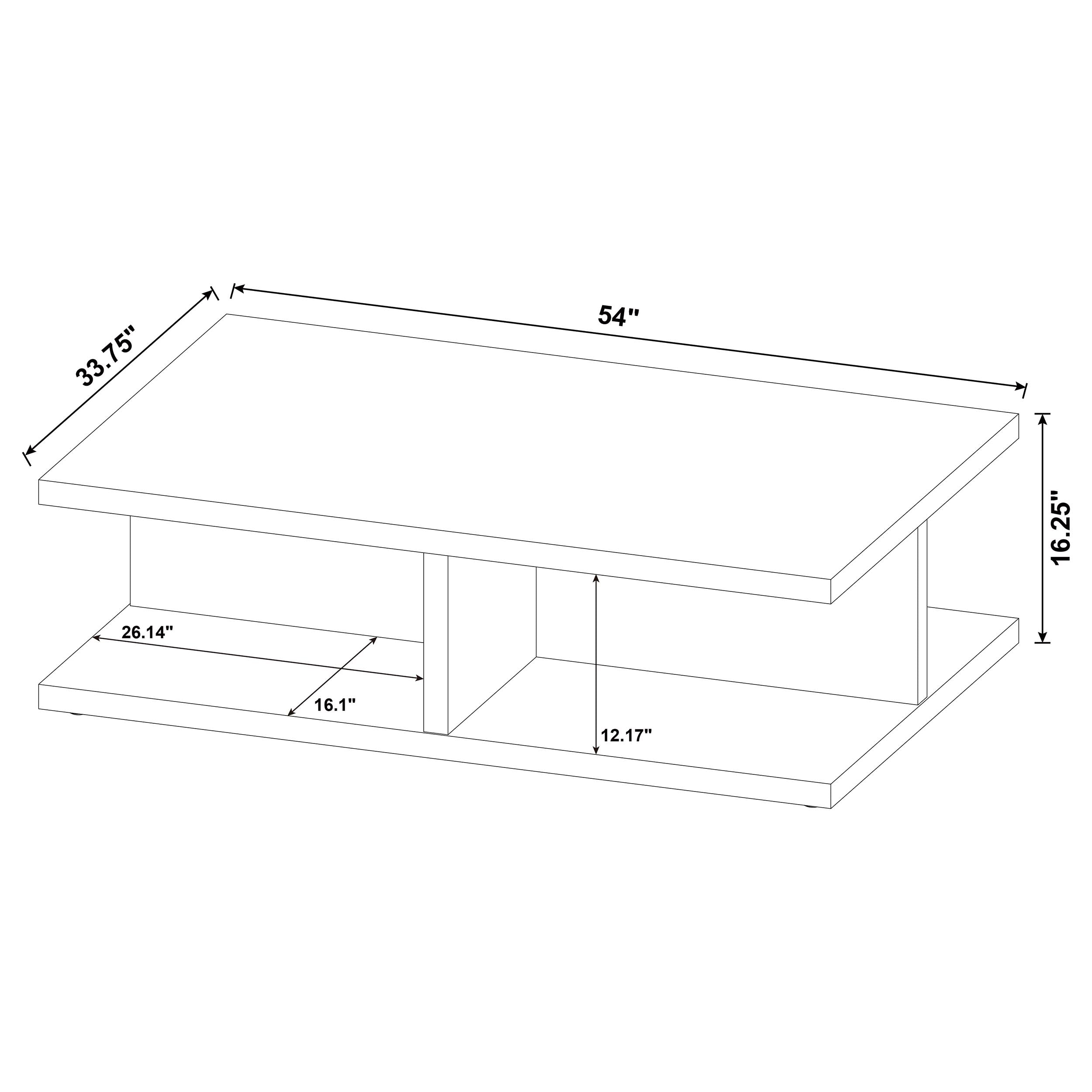 Cortona 2-piece Coffee and End Table Set Mango — view 11