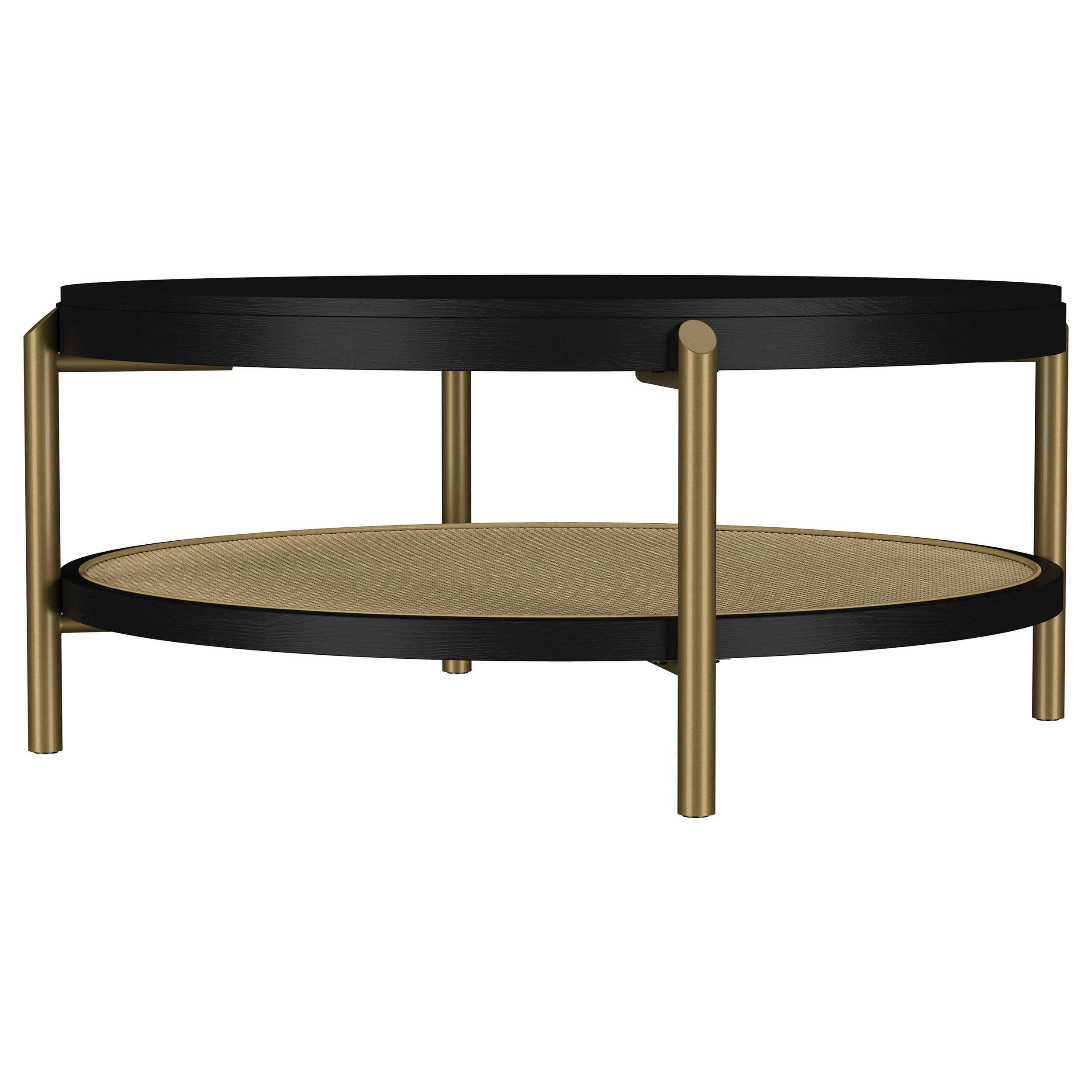Arini 2-piece Round Coffee and End Table Set Black — view 8