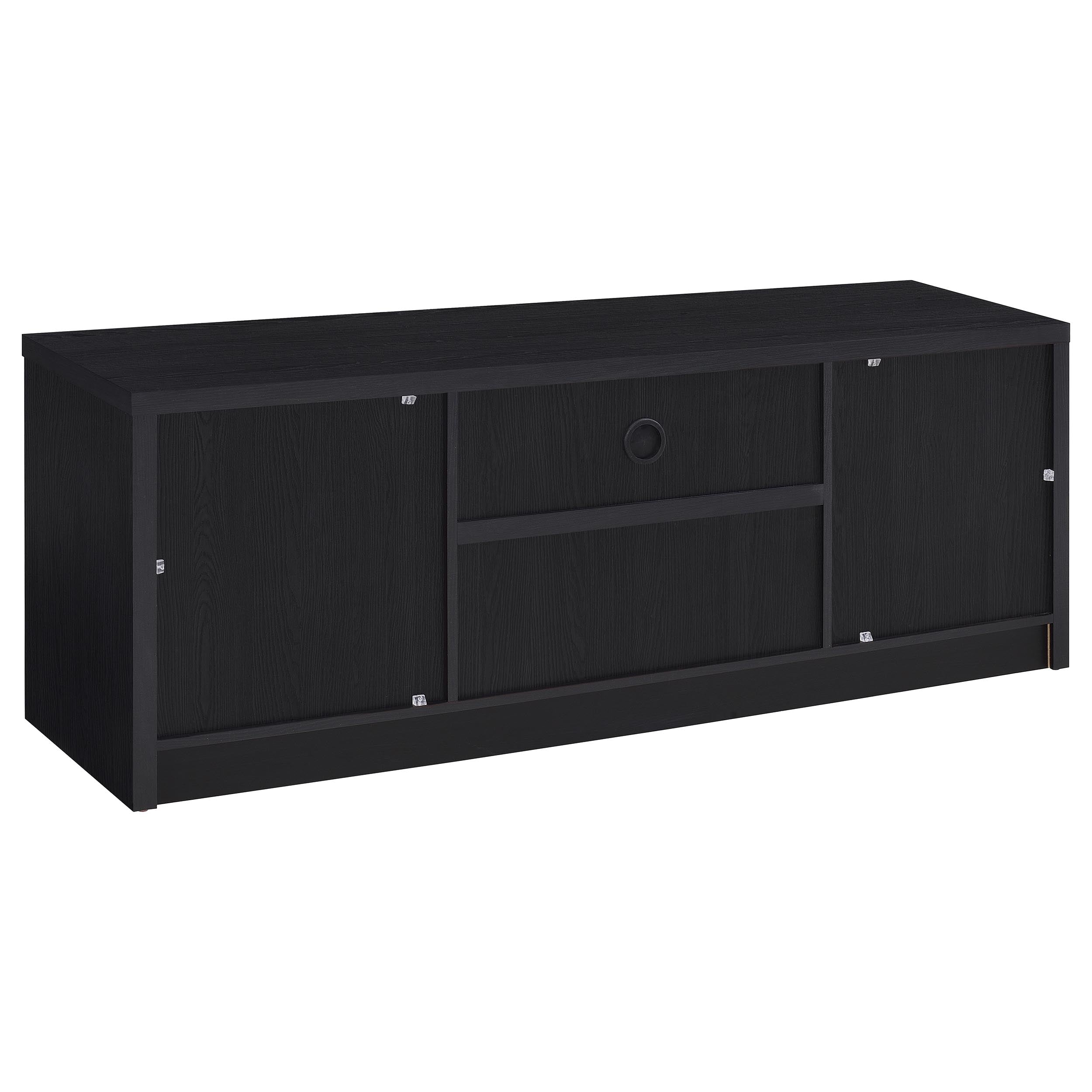 Winfield 3-piece Entertainment Center 60-inch TV Stand Black — view 7