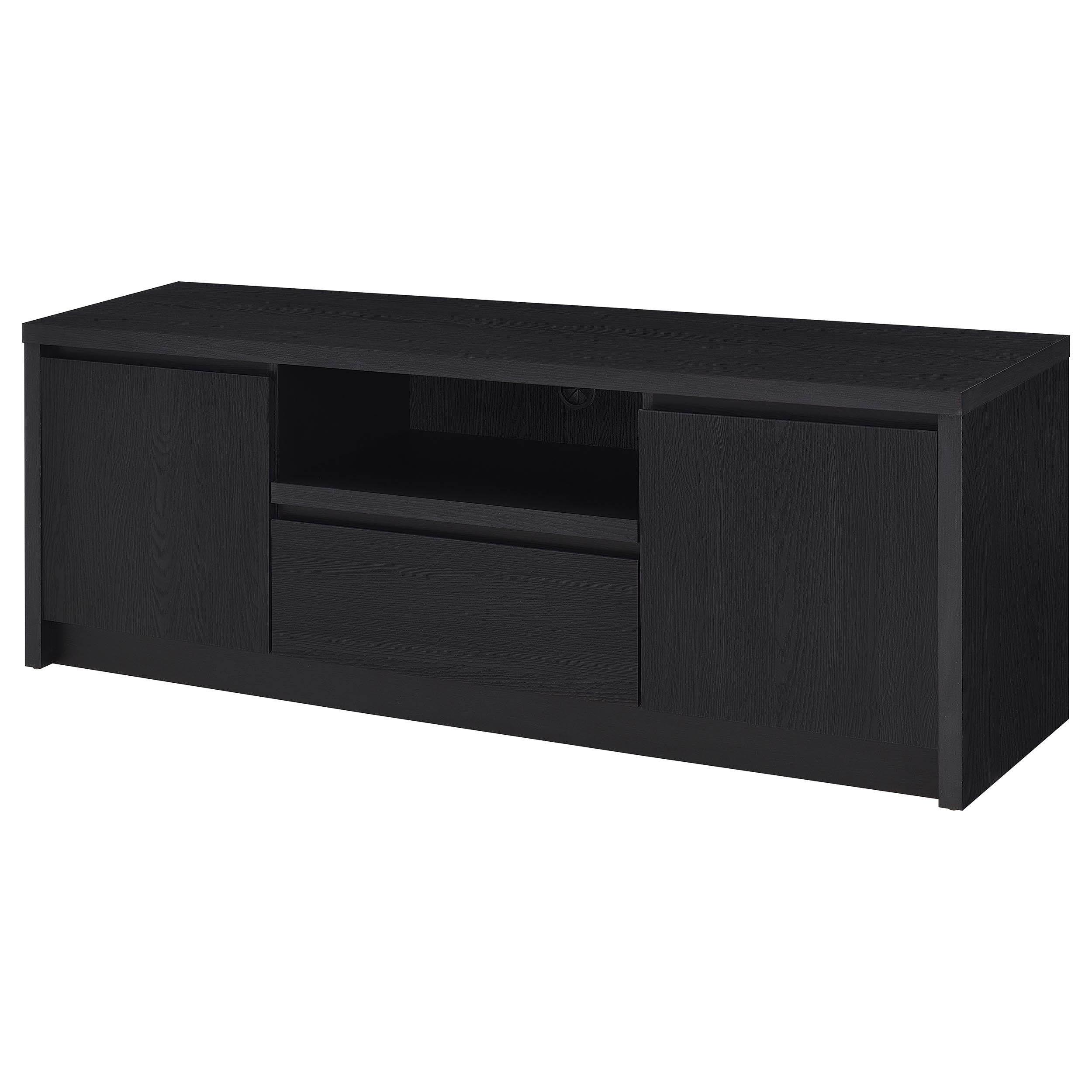 Winfield 60-inch 2-door TV Stand Media Console Black — view 5
