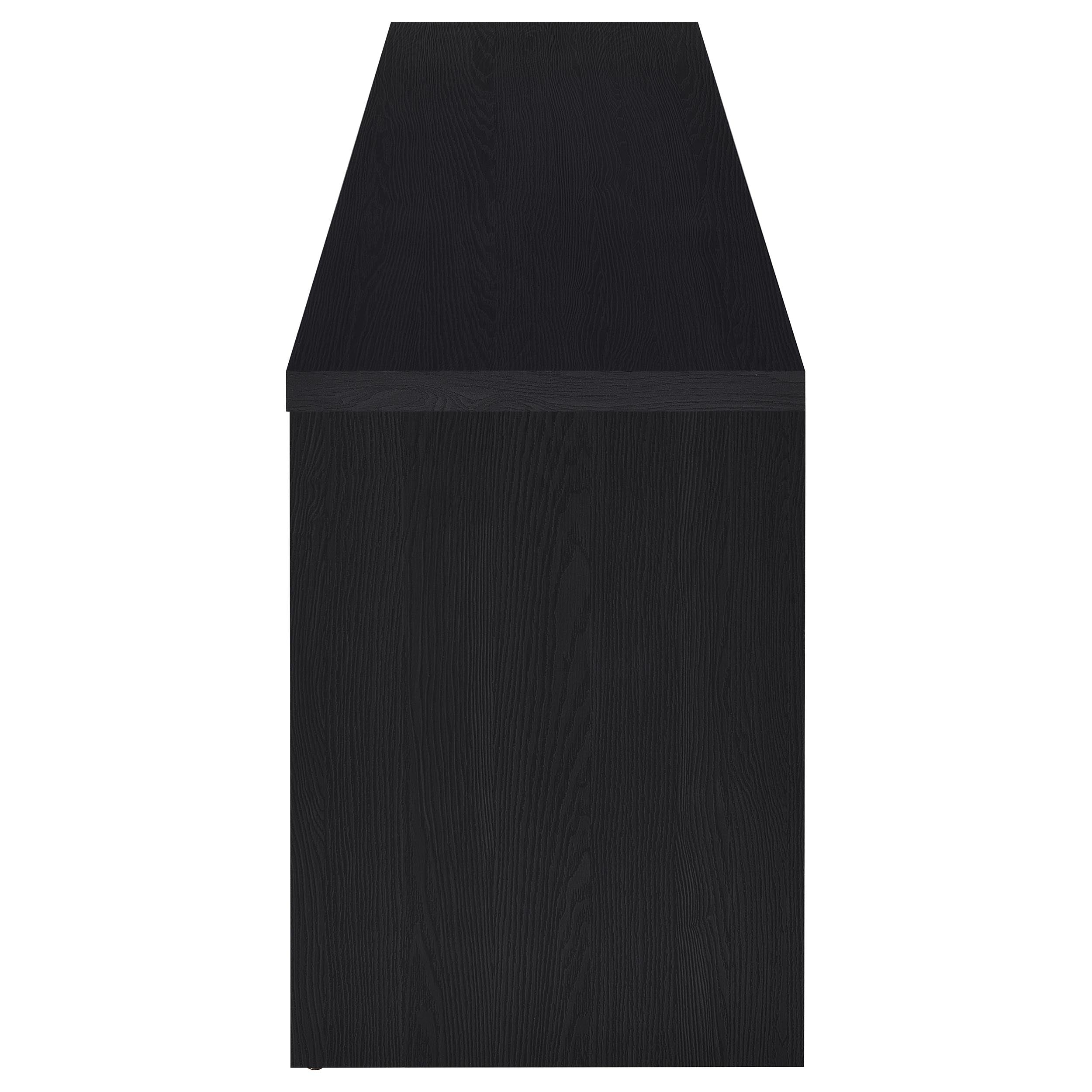 Winfield 60-inch 2-door TV Stand Media Console Black — view 6
