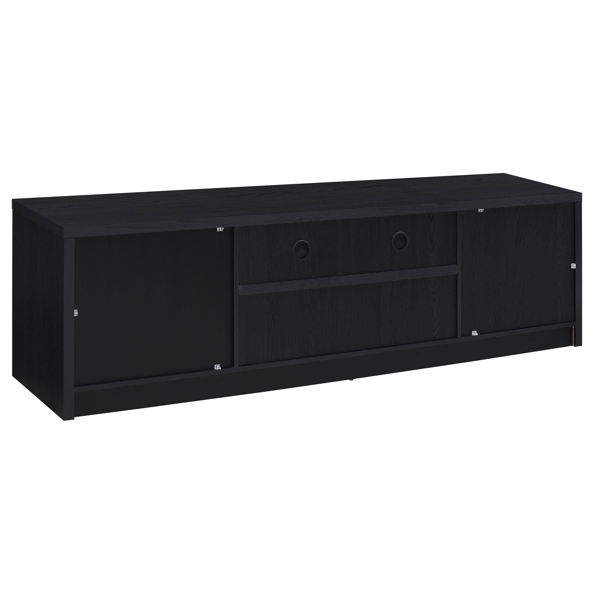 Winfield 78-inch 2-door TV Stand Media Console Black — view 7