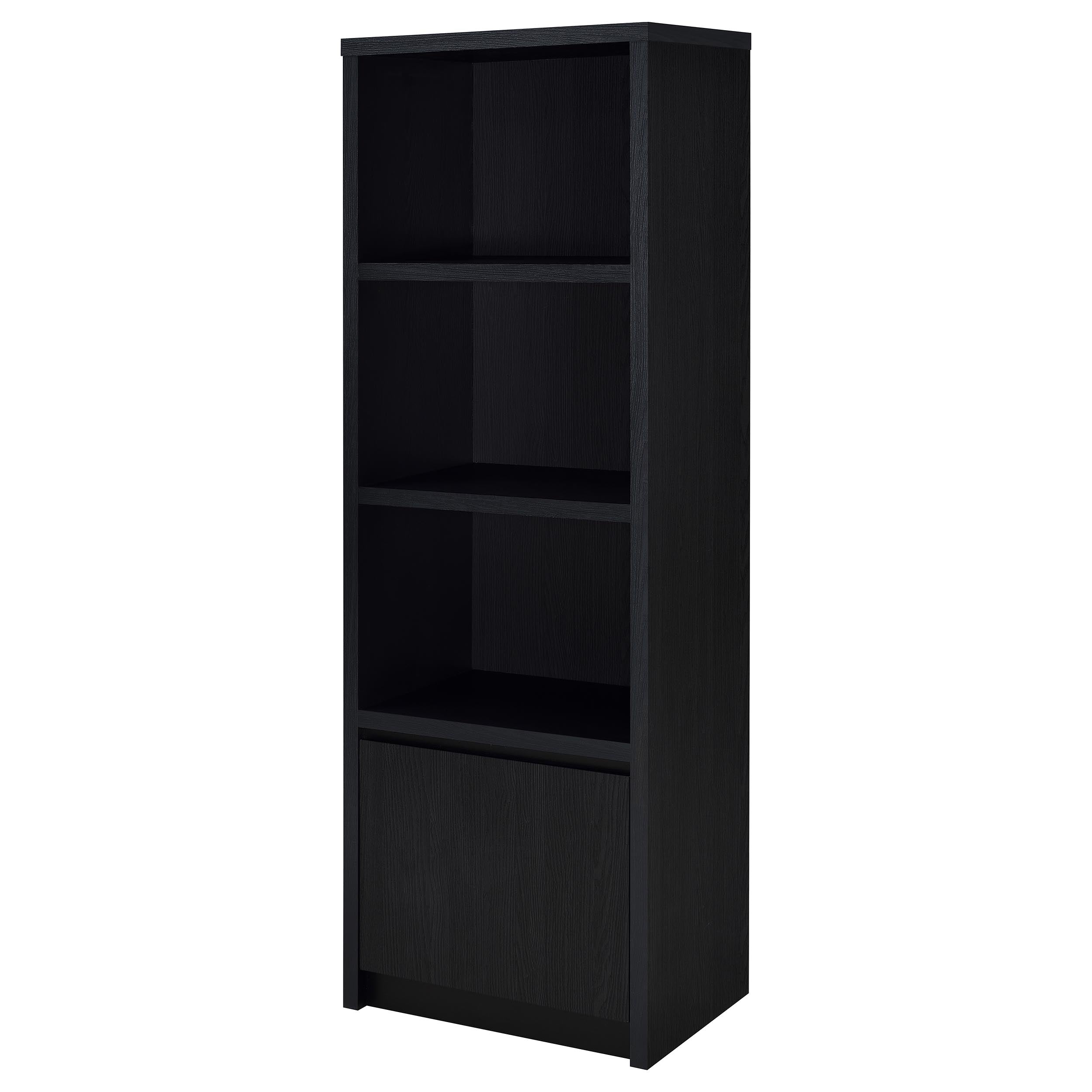 Winfield 3-shelf Media Tower Entertainment Pier Black — view 5