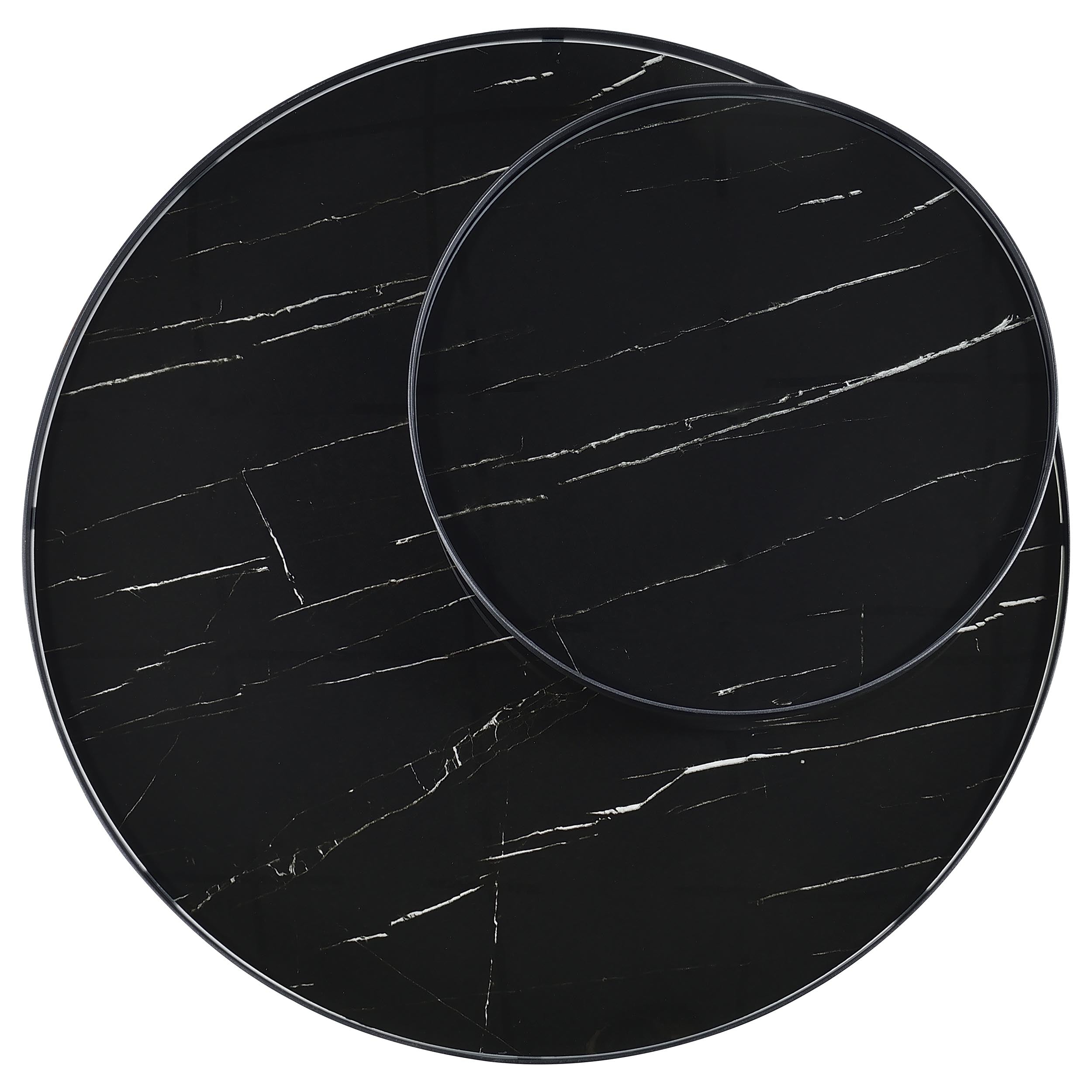 Briggs 3-piece Round Coffee and End Table Set Black — view 8