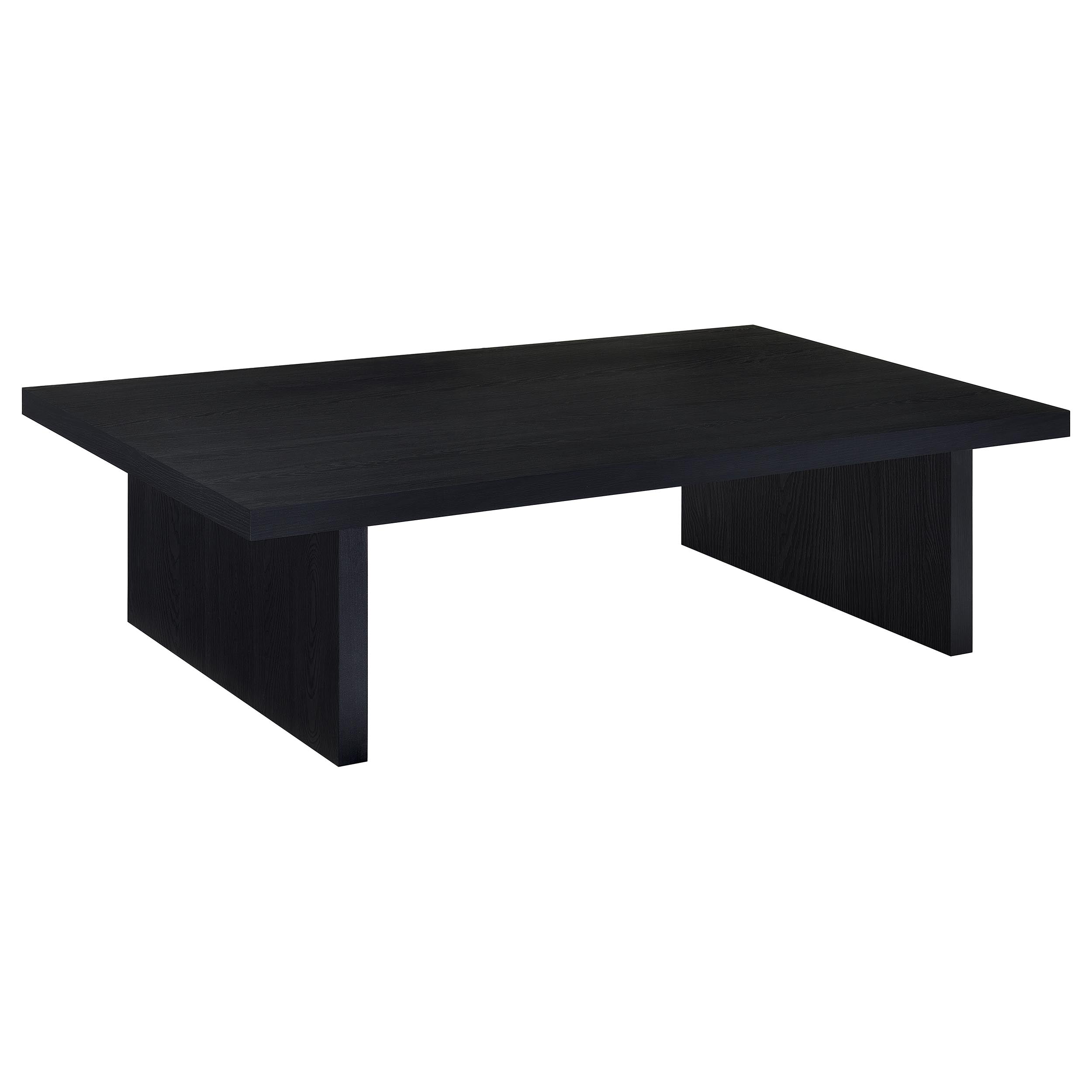 Max 2-piece Rectangular Coffee and End Table Set Black — view 8