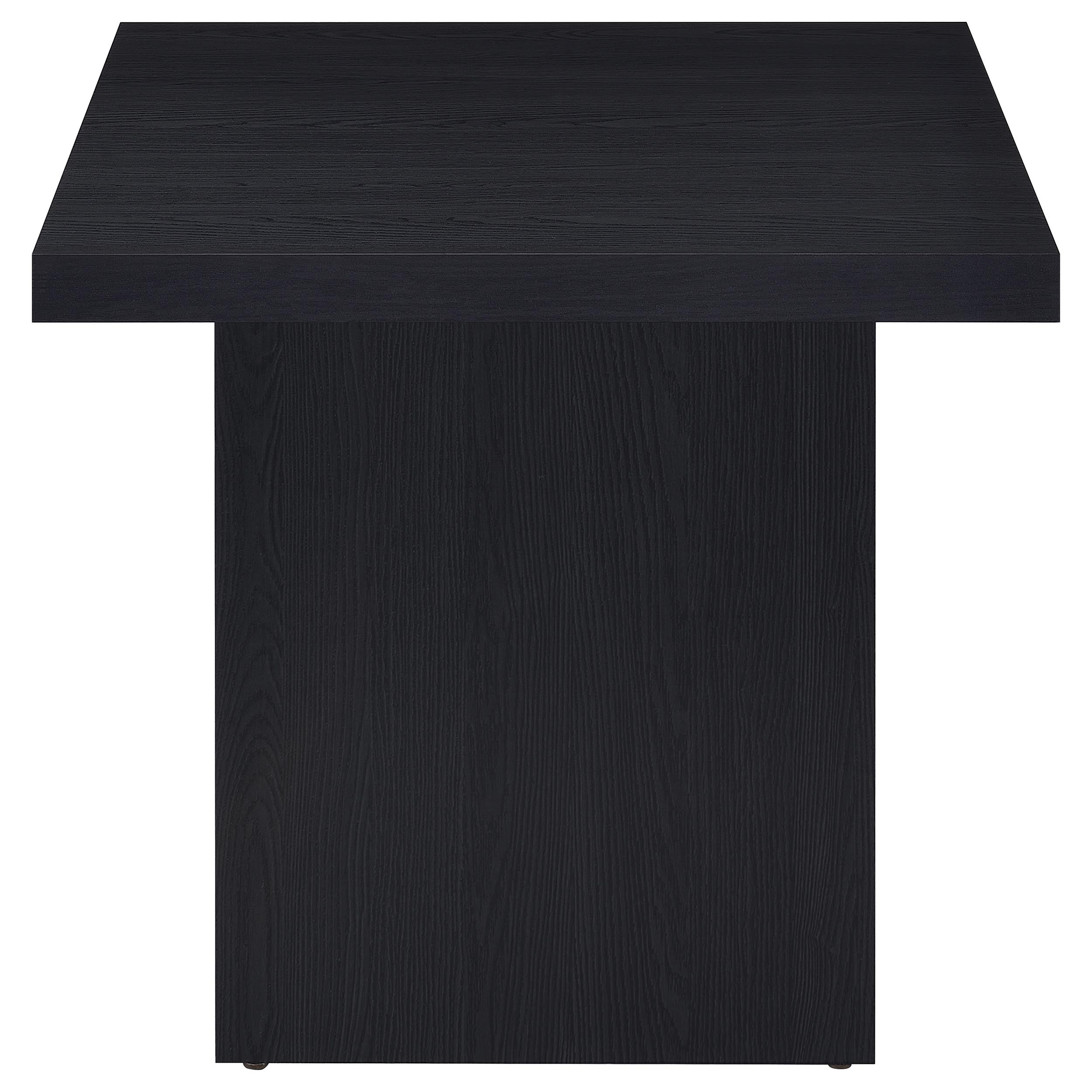 Max 3-piece Rectangular Coffee and End Table Set Black — view 5