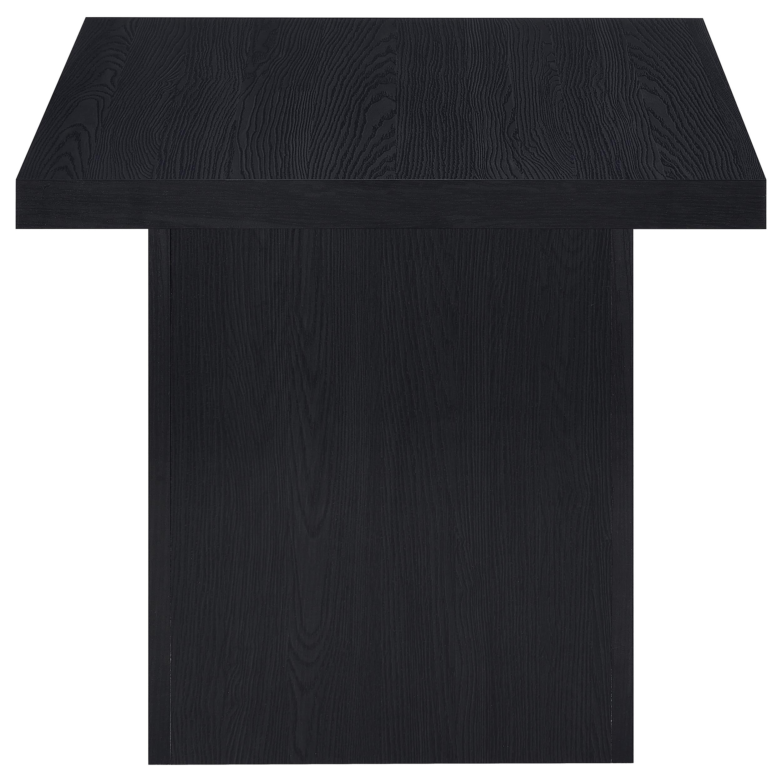 Max 3-piece Rectangular Coffee and End Table Set Black — view 7