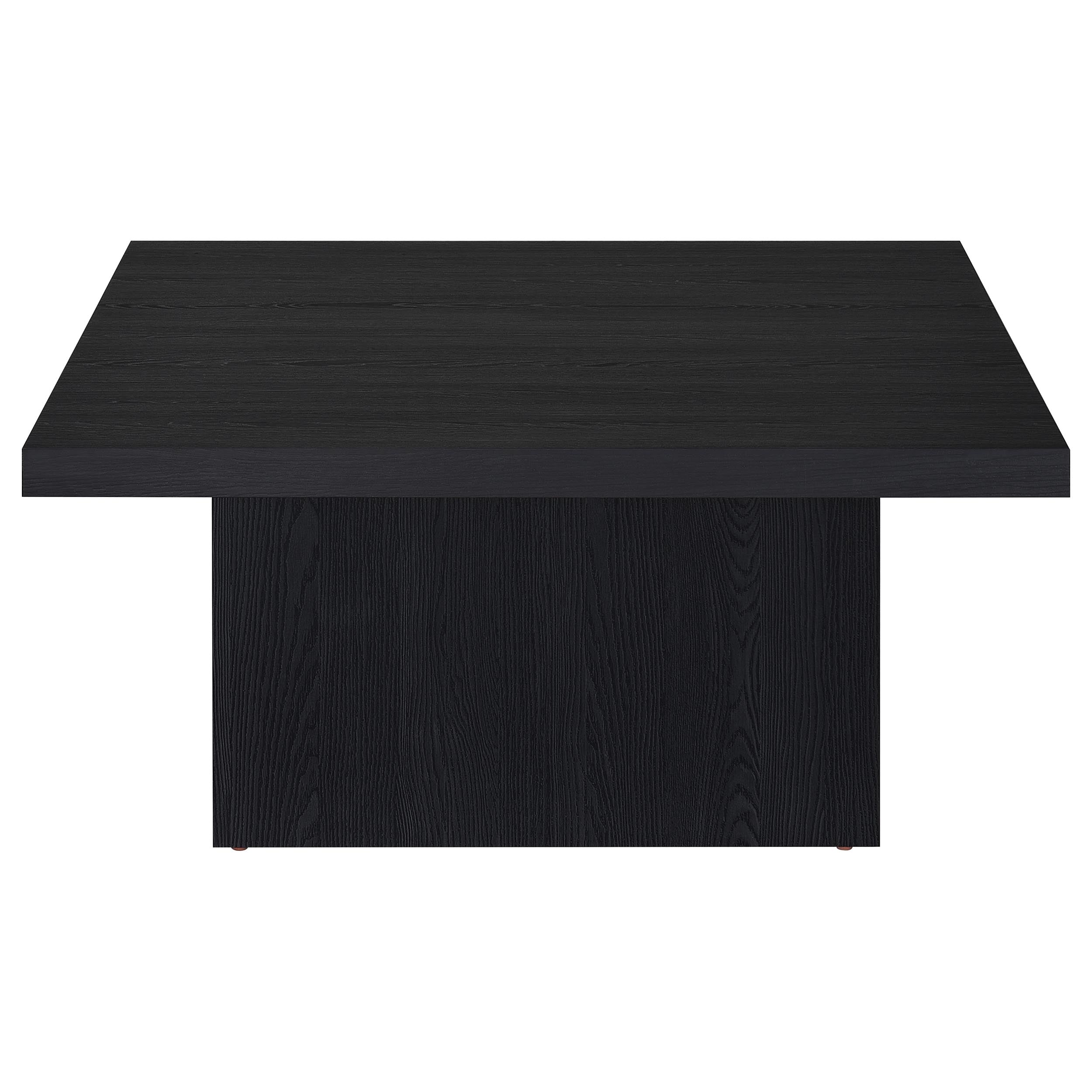 Devar 2-piece Square Cocktail Coffee End Table Set Black — view 9