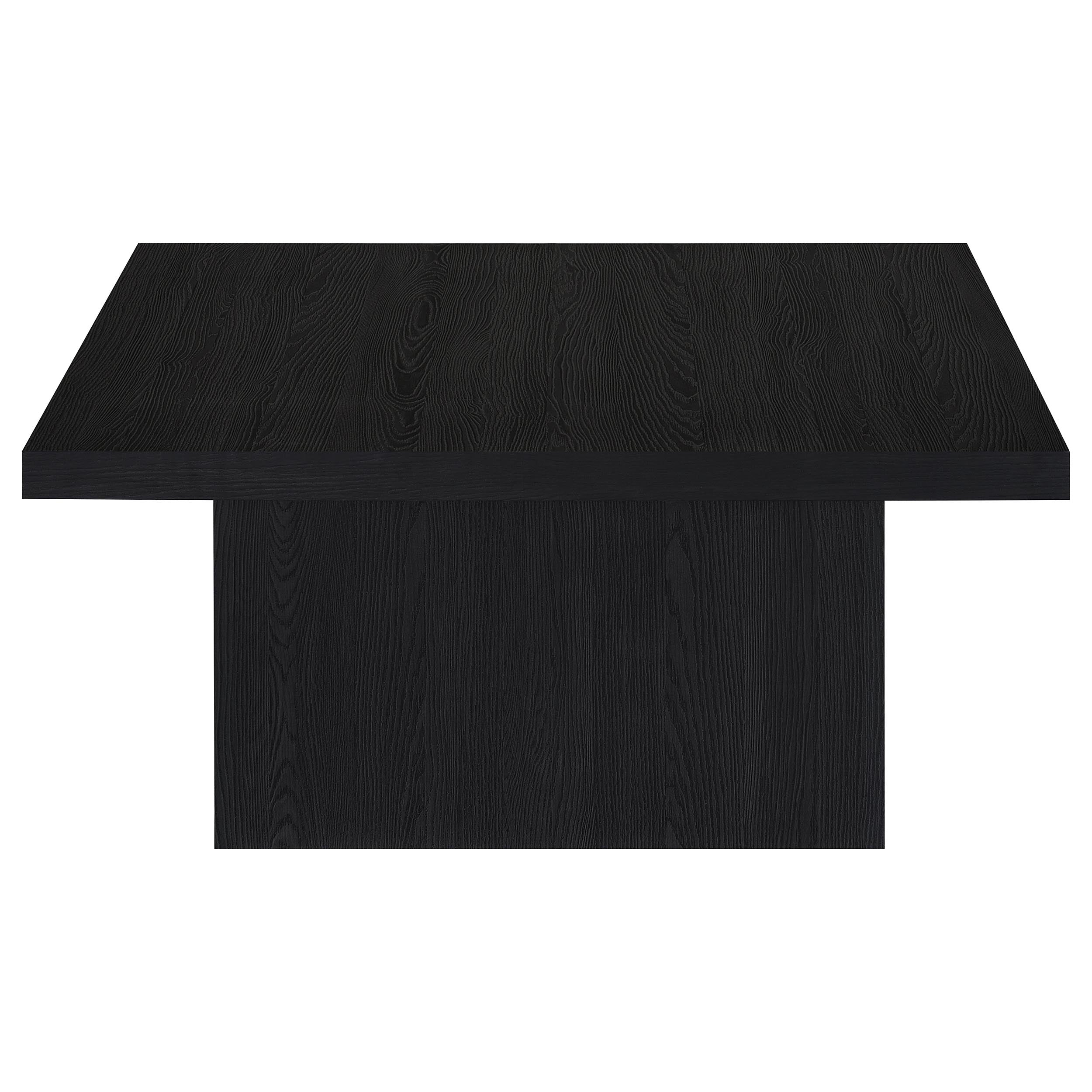 Devar Square Engineered Wood Cocktail Coffee Table Black — view 5