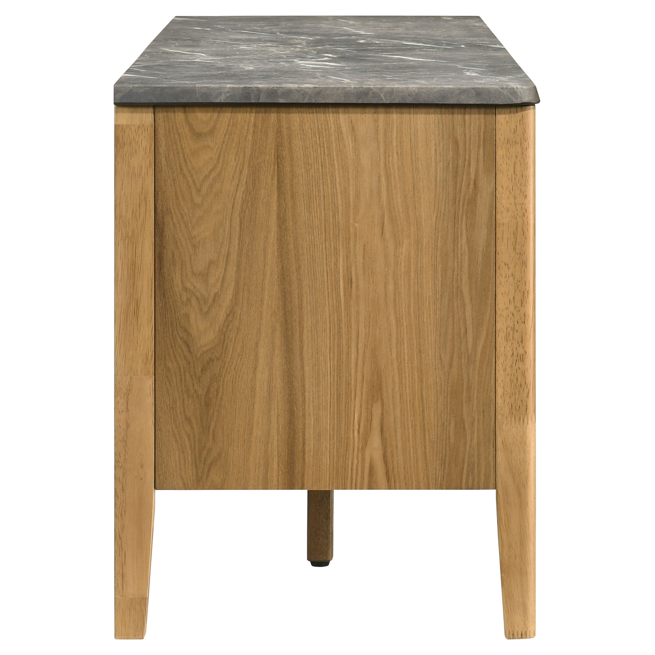 Bradley 63-inch 2-Door SmartTop TV Stand Grey and Natural — view 6