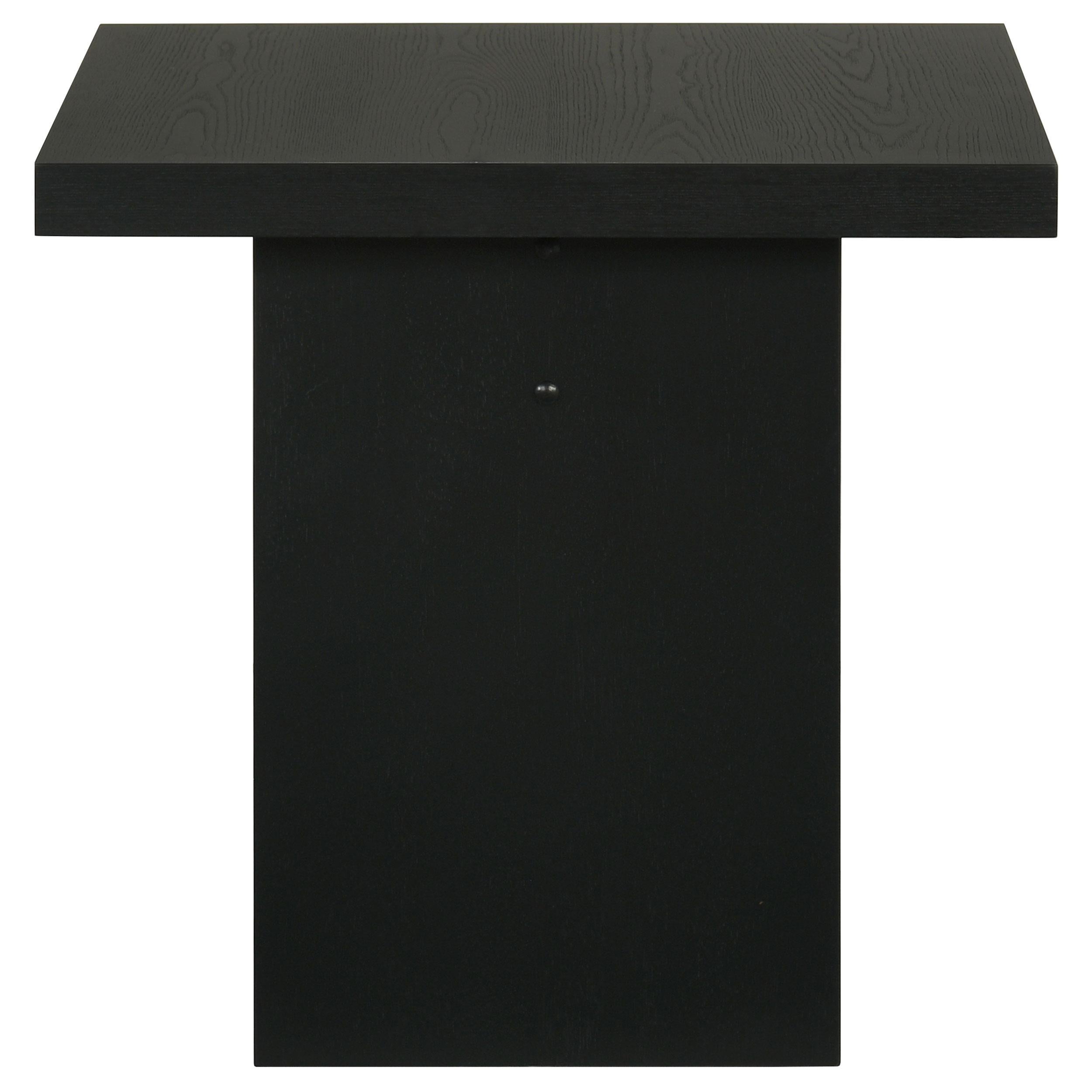 Decker Square Occasional Side End Table Black — view 4