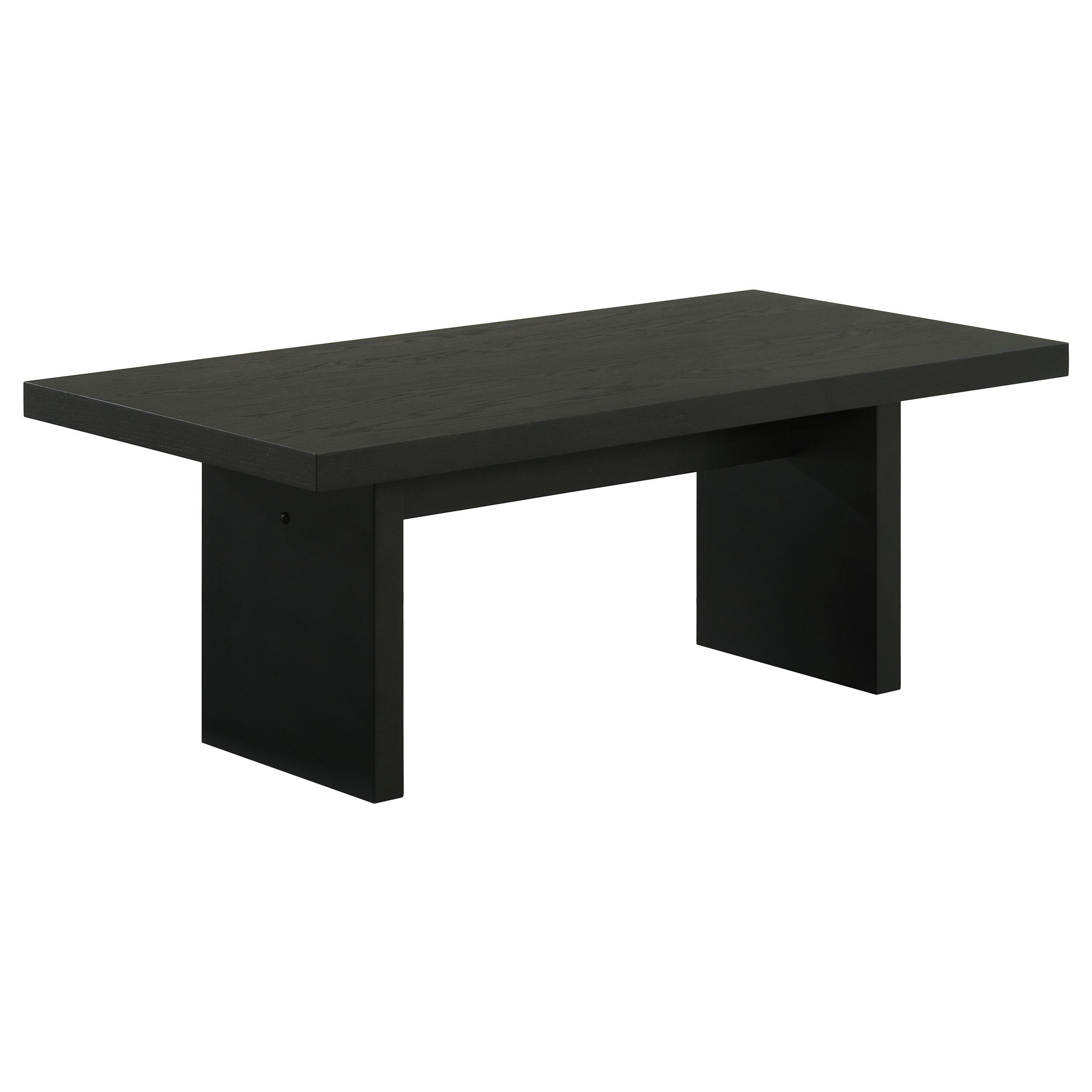 Decker 47-Inch Rectangular Cocktail Coffee Table Black — view 1