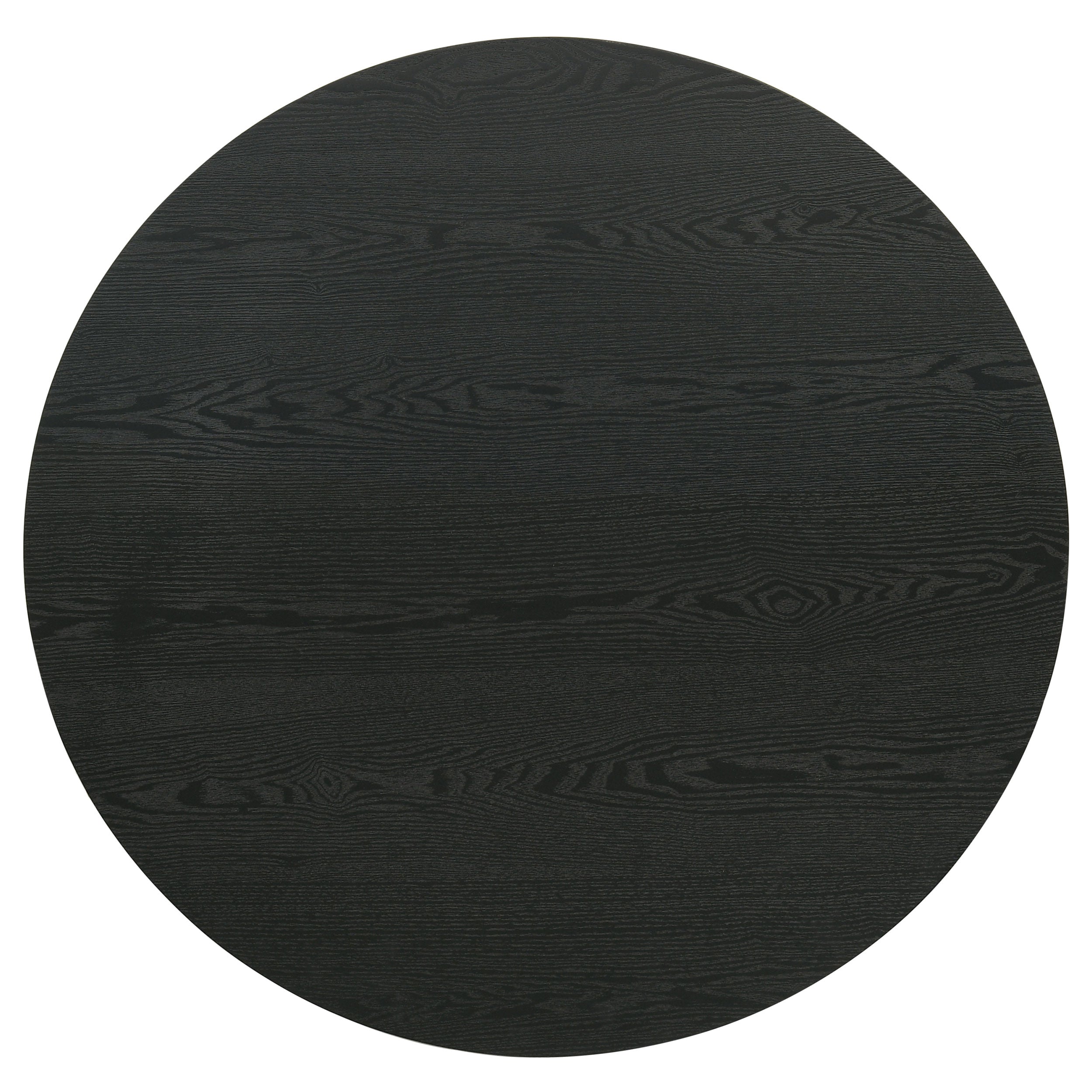Hamlyn Round Fluted Occasional Cocktail Coffee Table Black — view 3