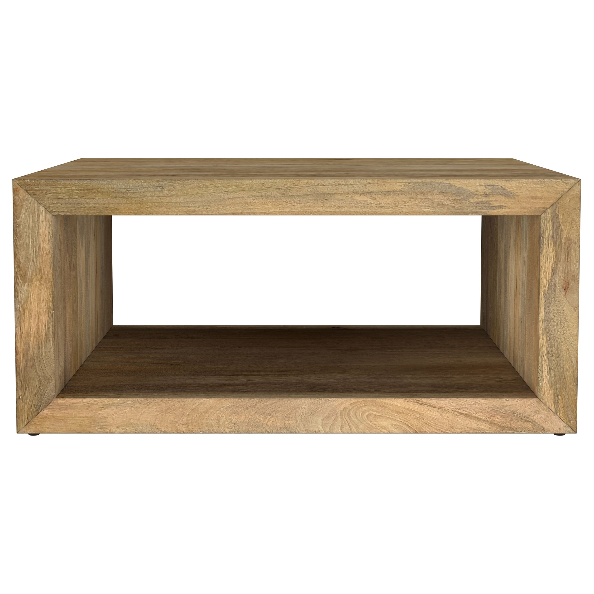 Benton Square Solid Mango Wood Coffee Table Natural — view 3