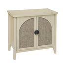 Rattan 2 Door Cabinet, Suitable For Bedroom - Natural