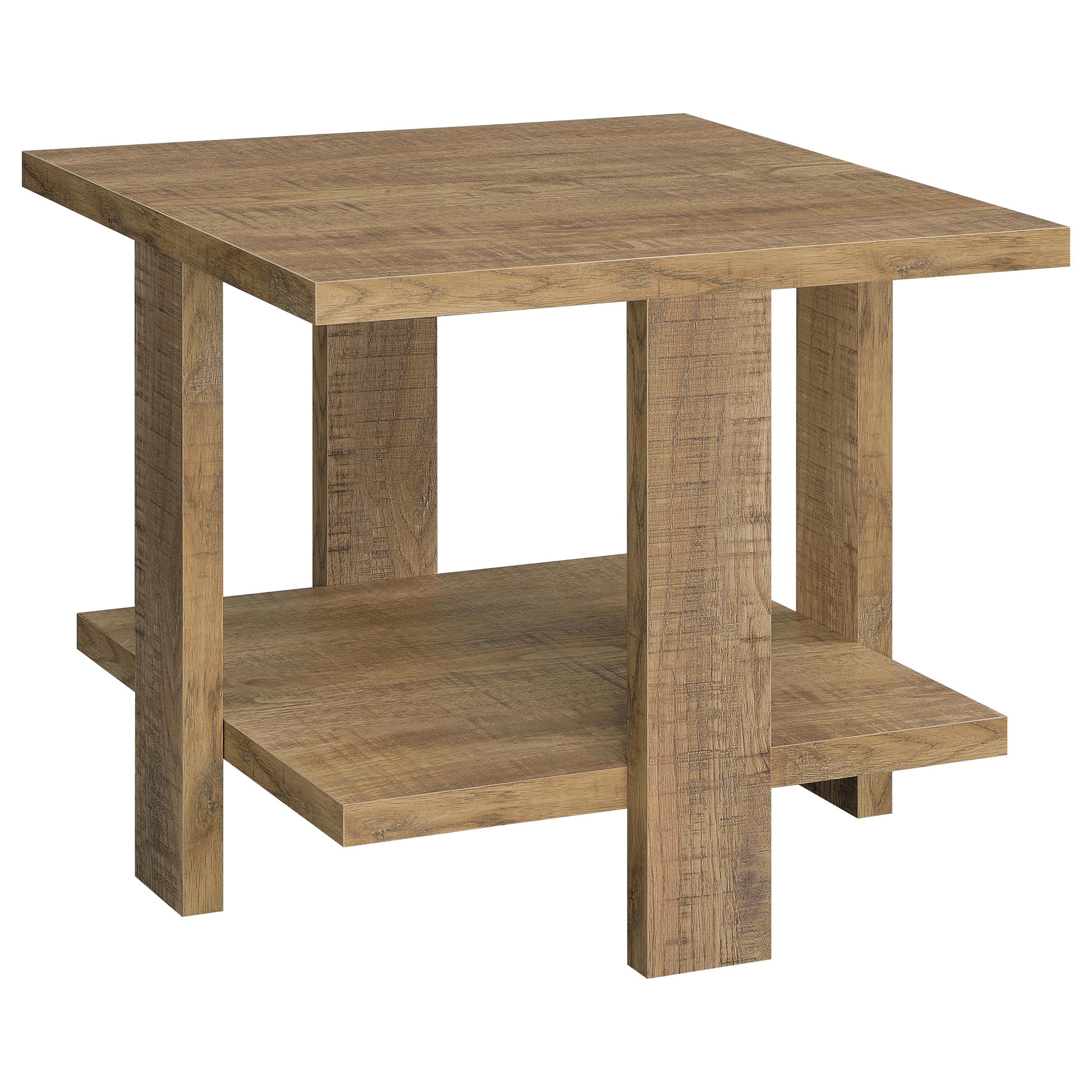 Dawn 2-piece Round Coffee and End Table Set Mango Brown — view 3