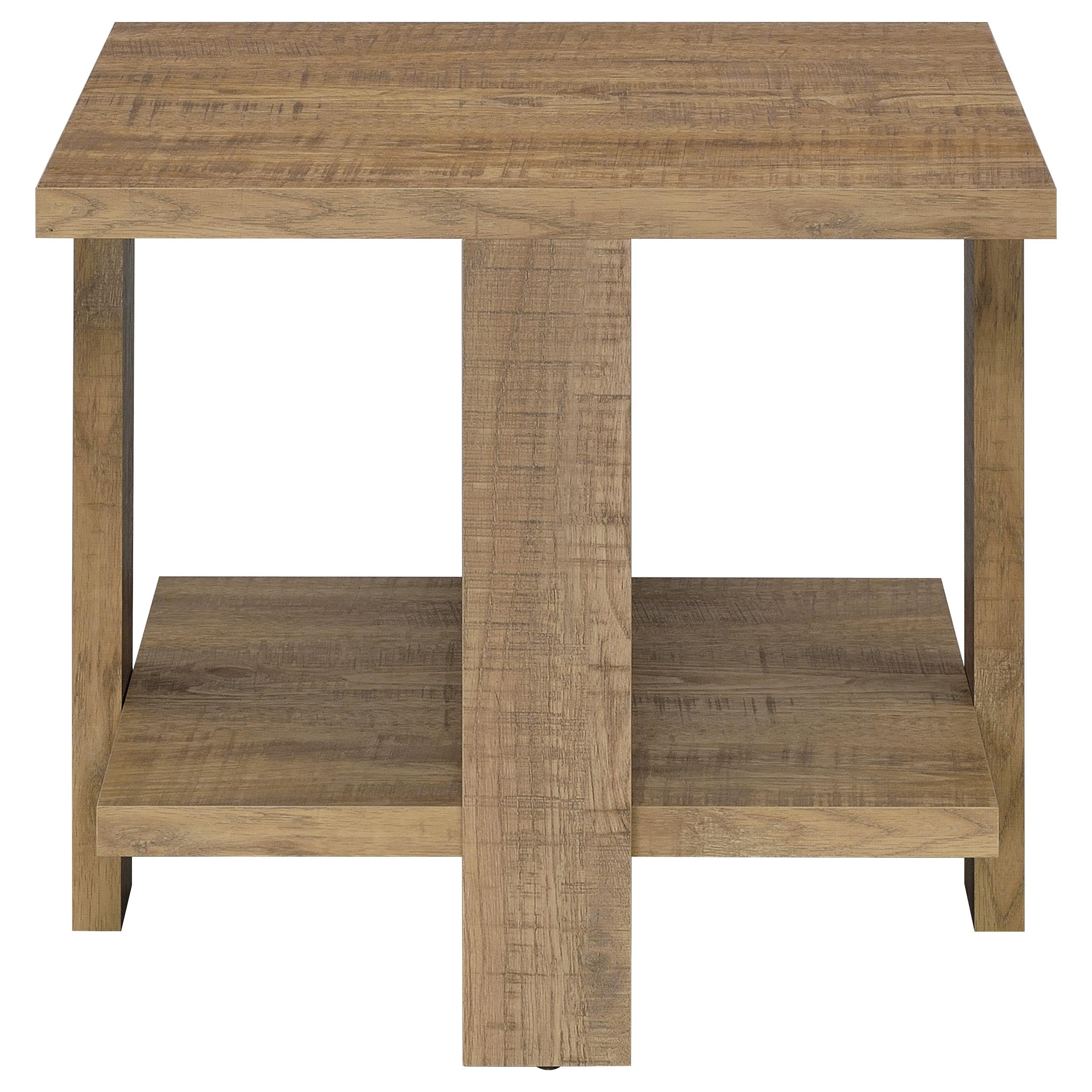 Dawn 2-piece Round Coffee and End Table Set Mango Brown — view 4