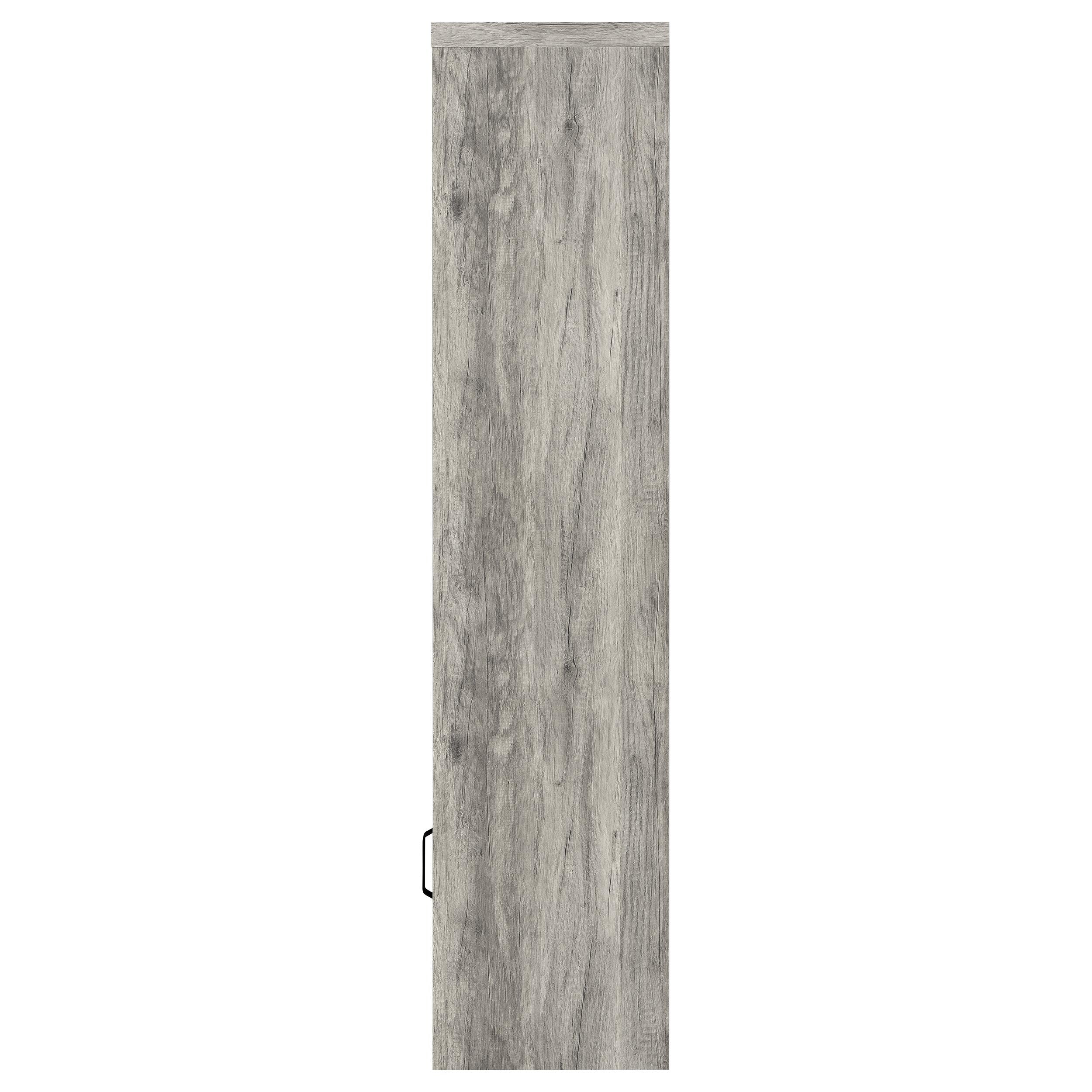 Burke 4-shelf Engineered Wood Media Tower Grey Driftwood — view 5