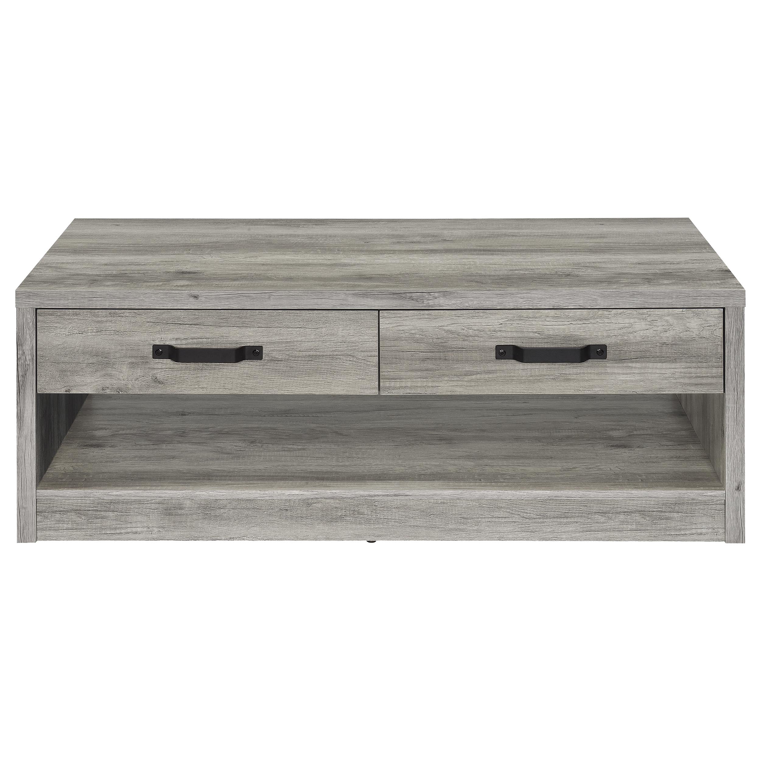 Felix 2-drawer Engineered Wood Coffee Table Grey Driftwood — view 4