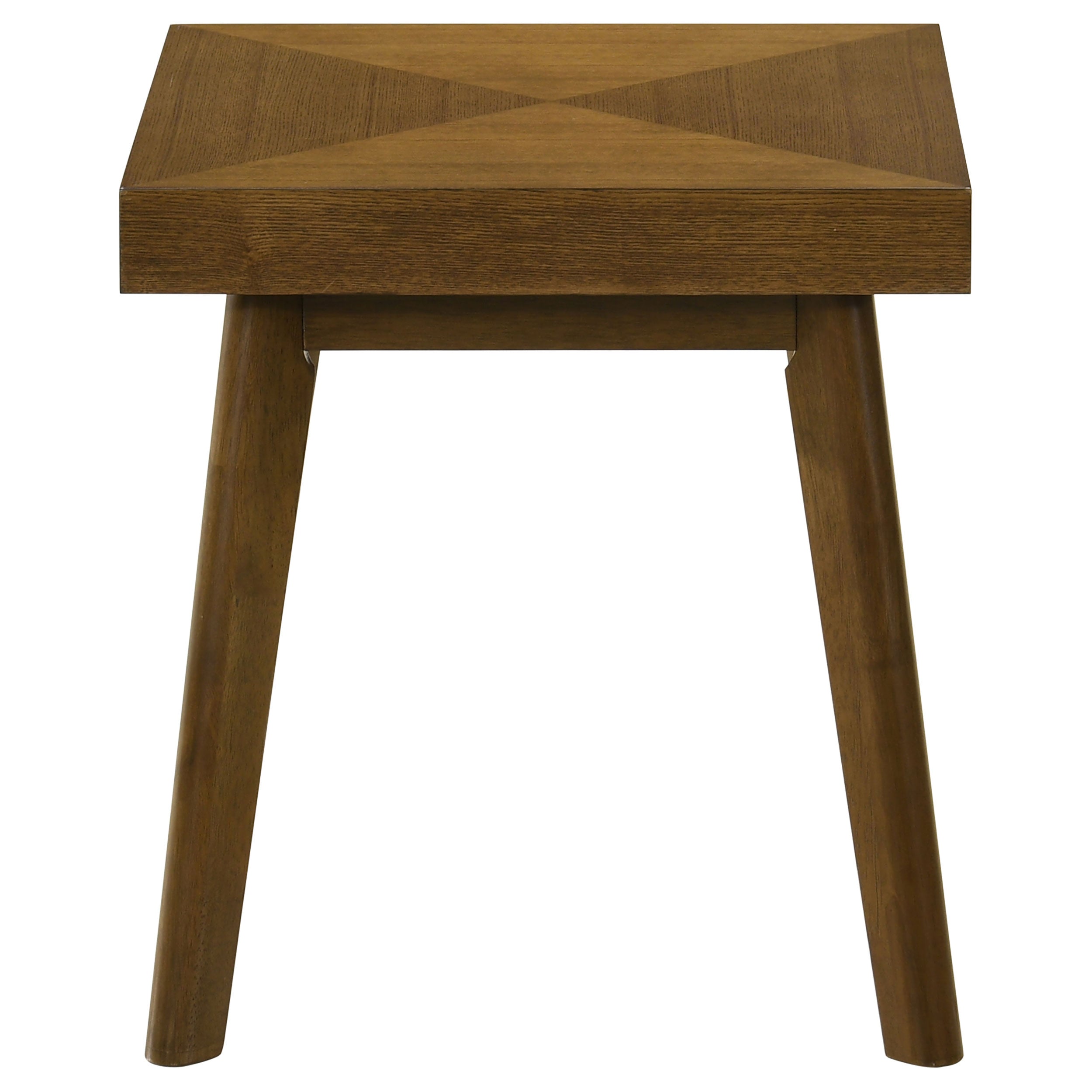 Westerly Square Wood Side End Table Walnut Brown — view 3