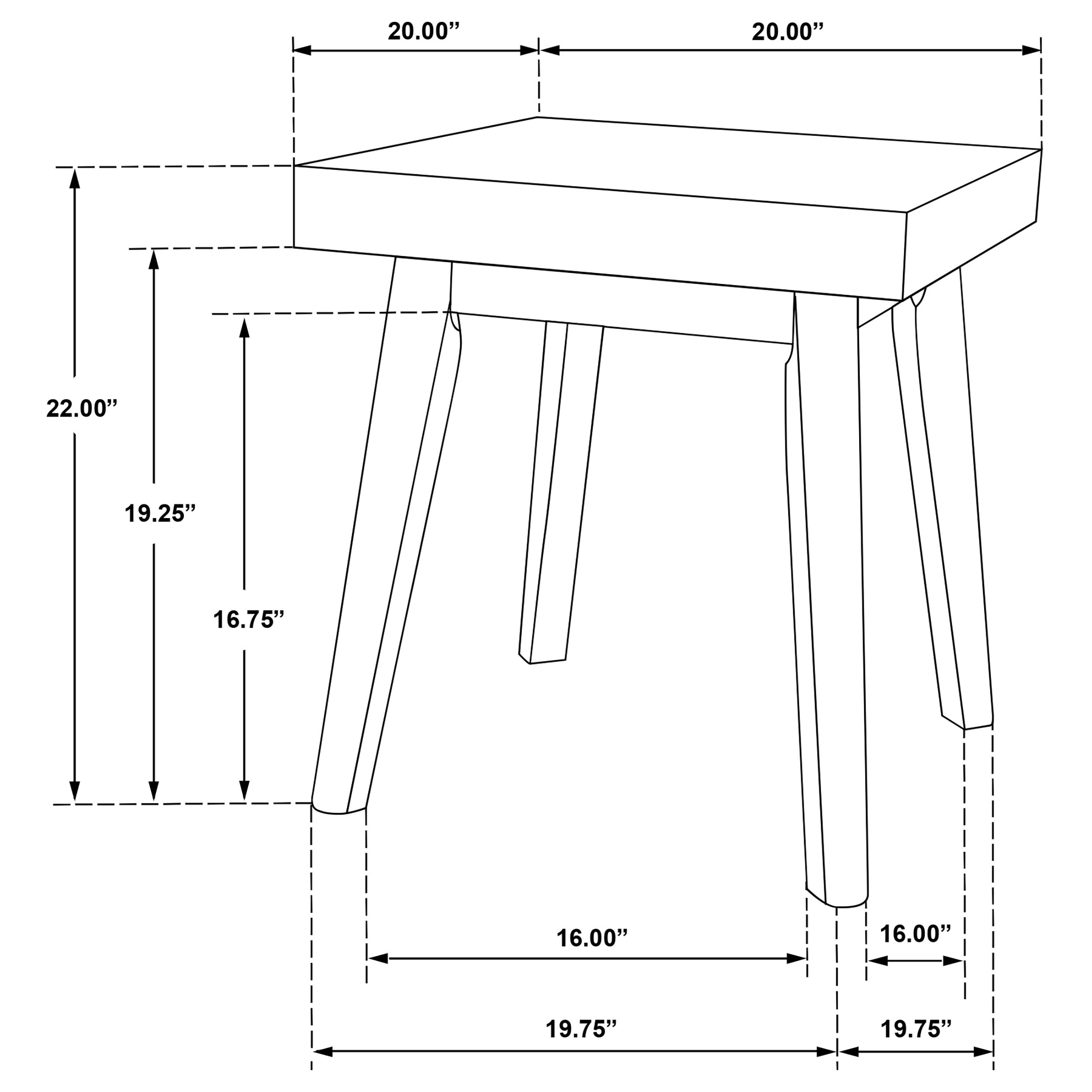 Westerly 3-piece Square Coffee and End Table Set Walnut — view 11
