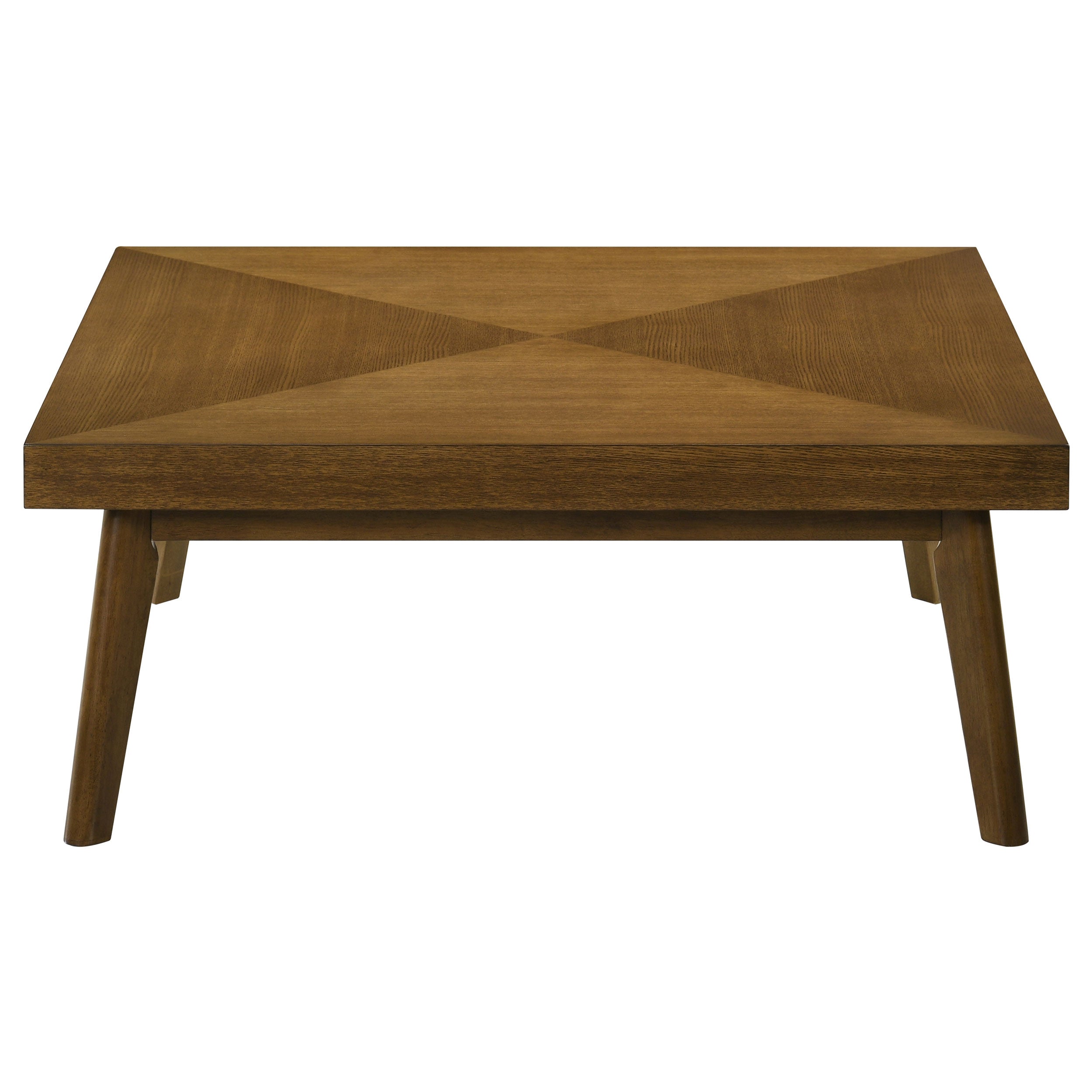 Westerly Square Wood Coffee Table Walnut Brown — view 3