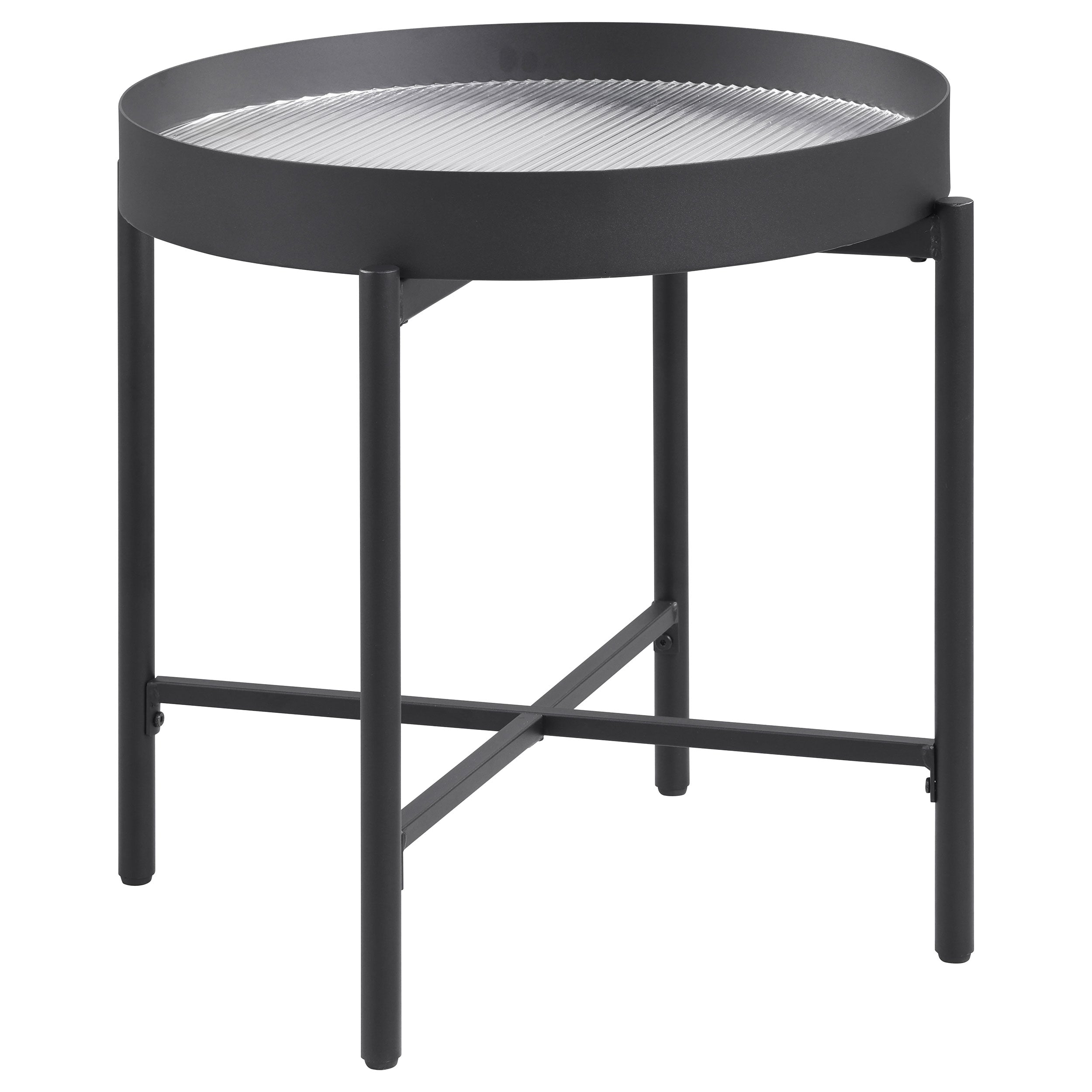 Ozella 2-piece Round Coffee and End Table Set Sandy Black — view 10