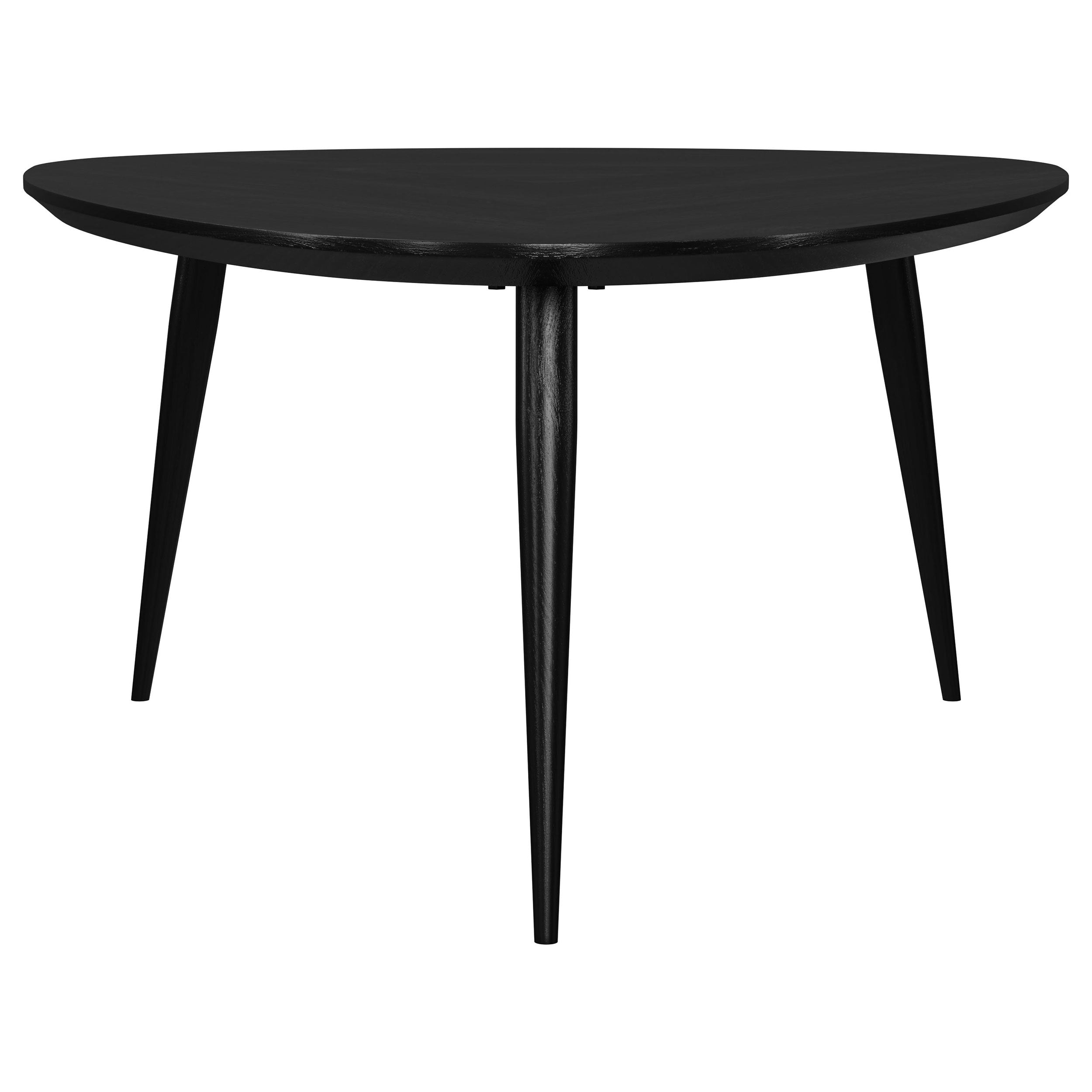 Odessa Triangular Solid Wood Coffee Table Black — view 3