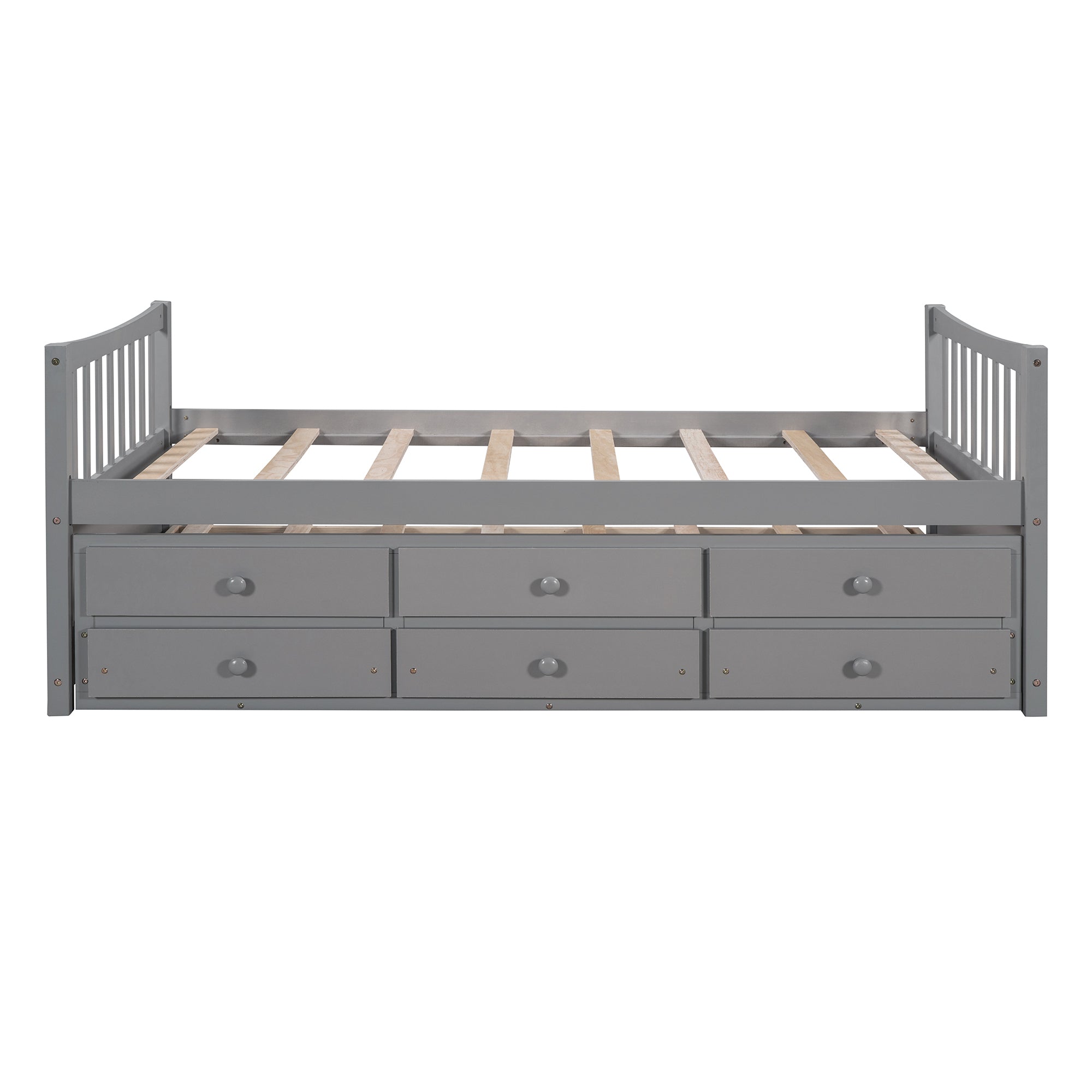 Daybed with Trundle and Drawers, Twin Size, Gray(OLD SKU: LP0000141EAA)