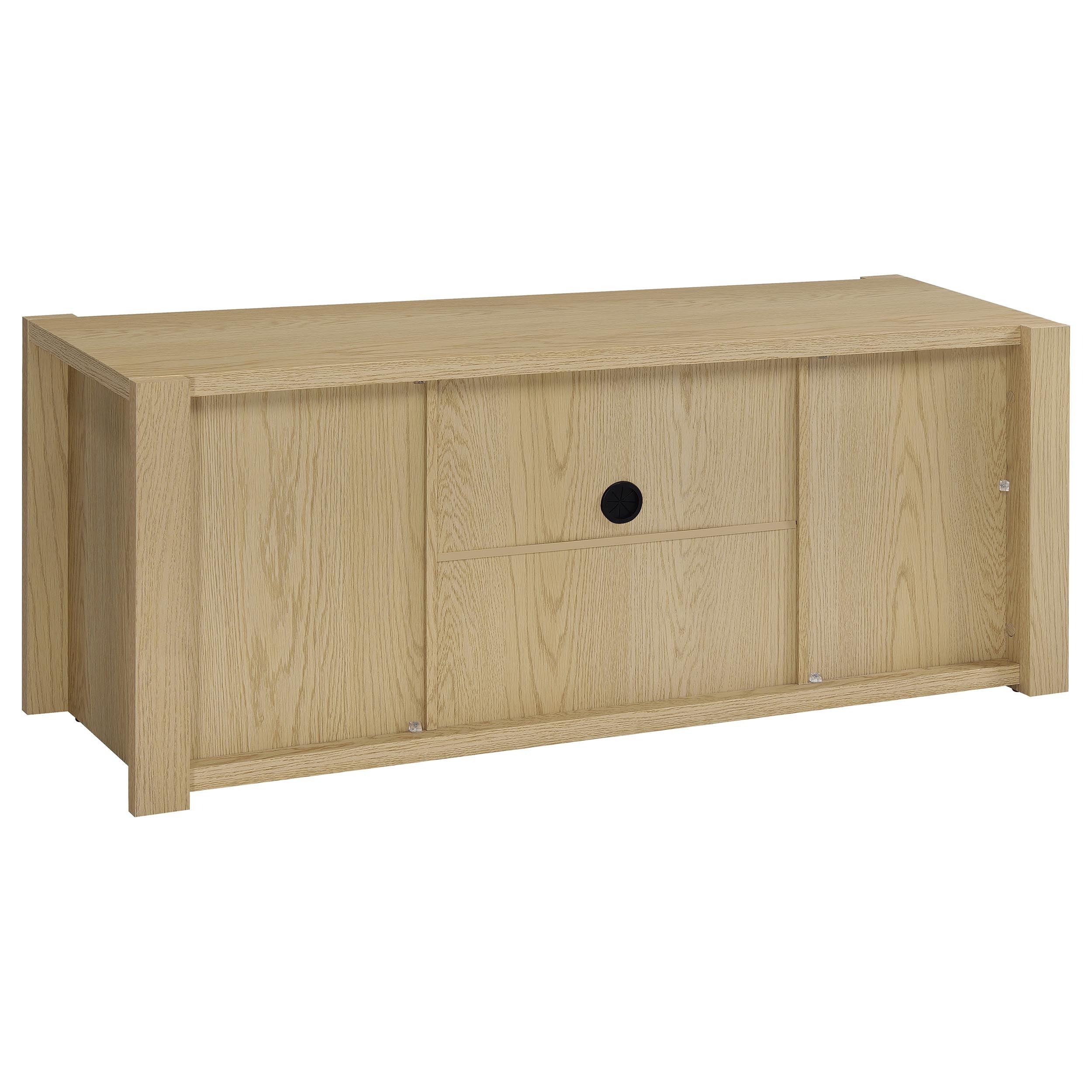 Laurelton 60-inch 2-door TV Stand Media Console Light Oak — view 7