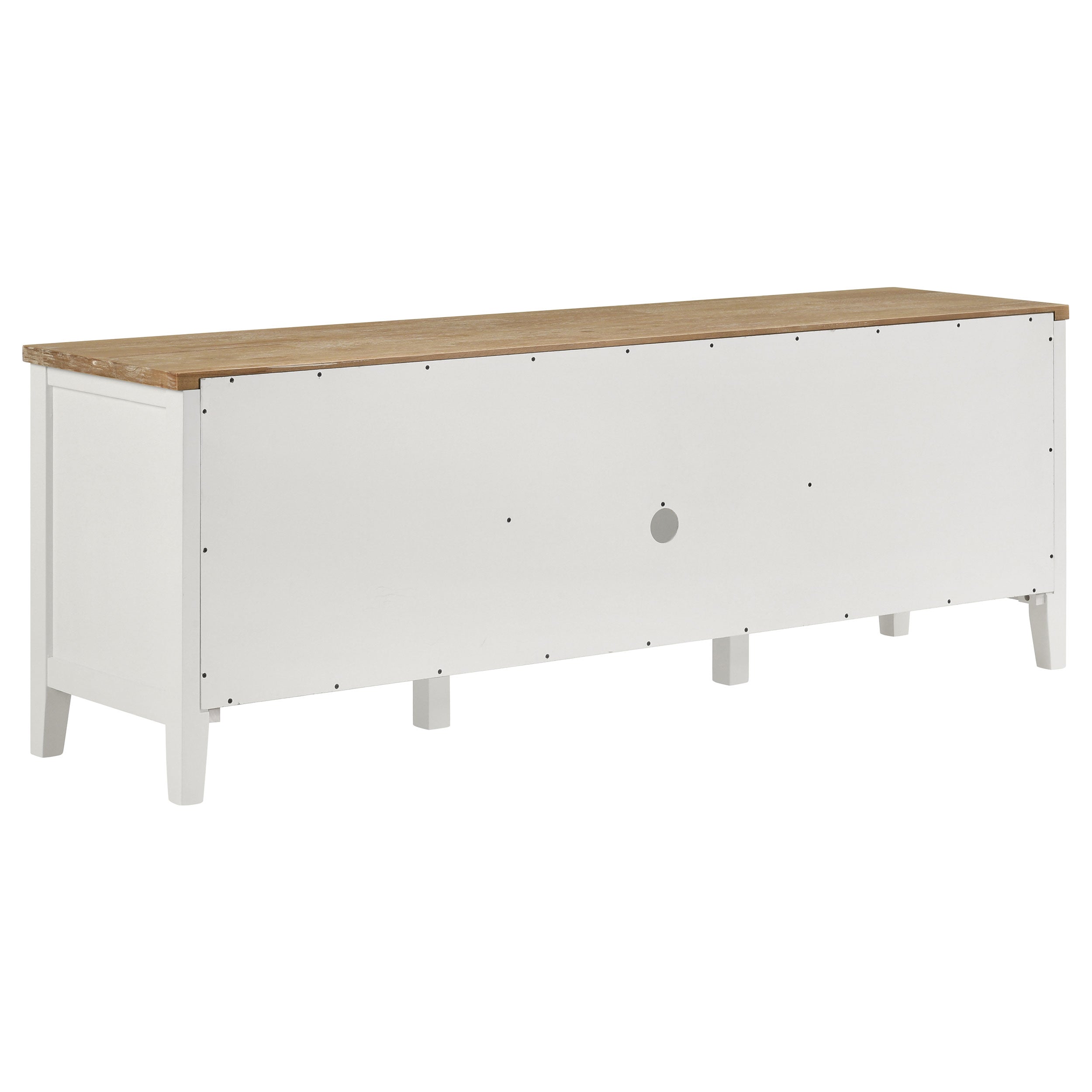 Hollis 3-piece 67-inch TV Stand Entertainment Center White — view 5