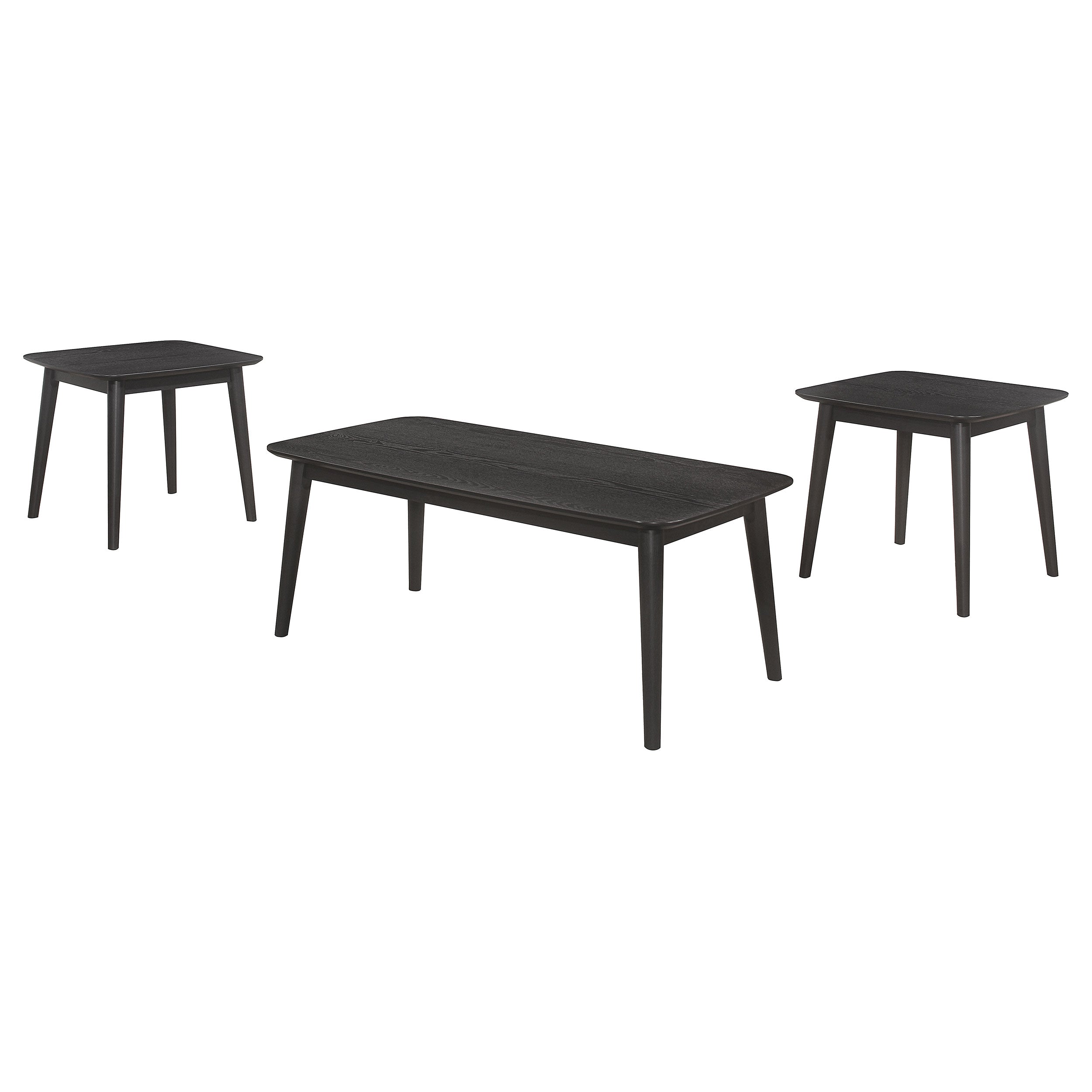 Radley 3-piece Rectangular Coffee Table Set Black — view 1