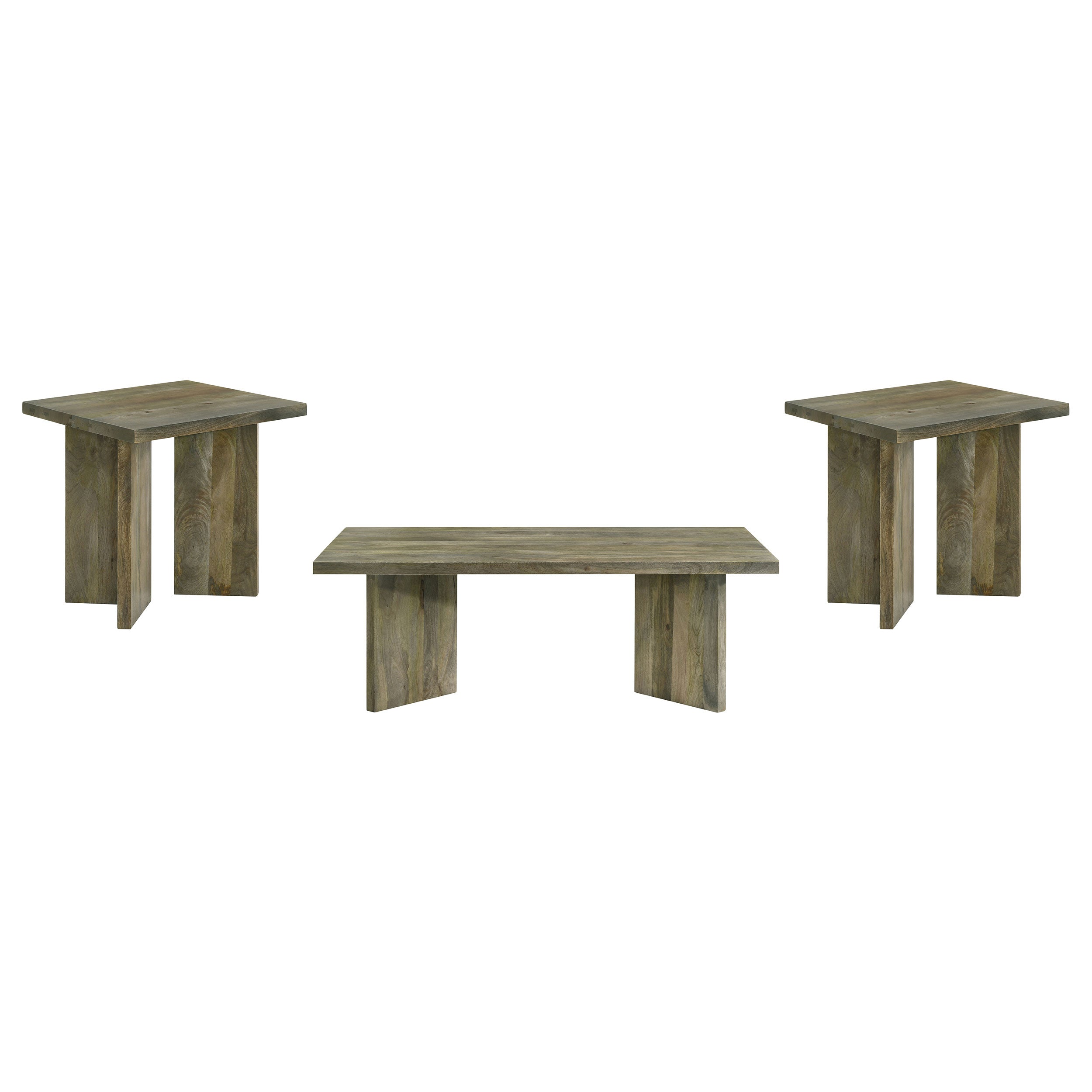 Andando 3-piece Coffee and End Table Set Mango Brown — view 2