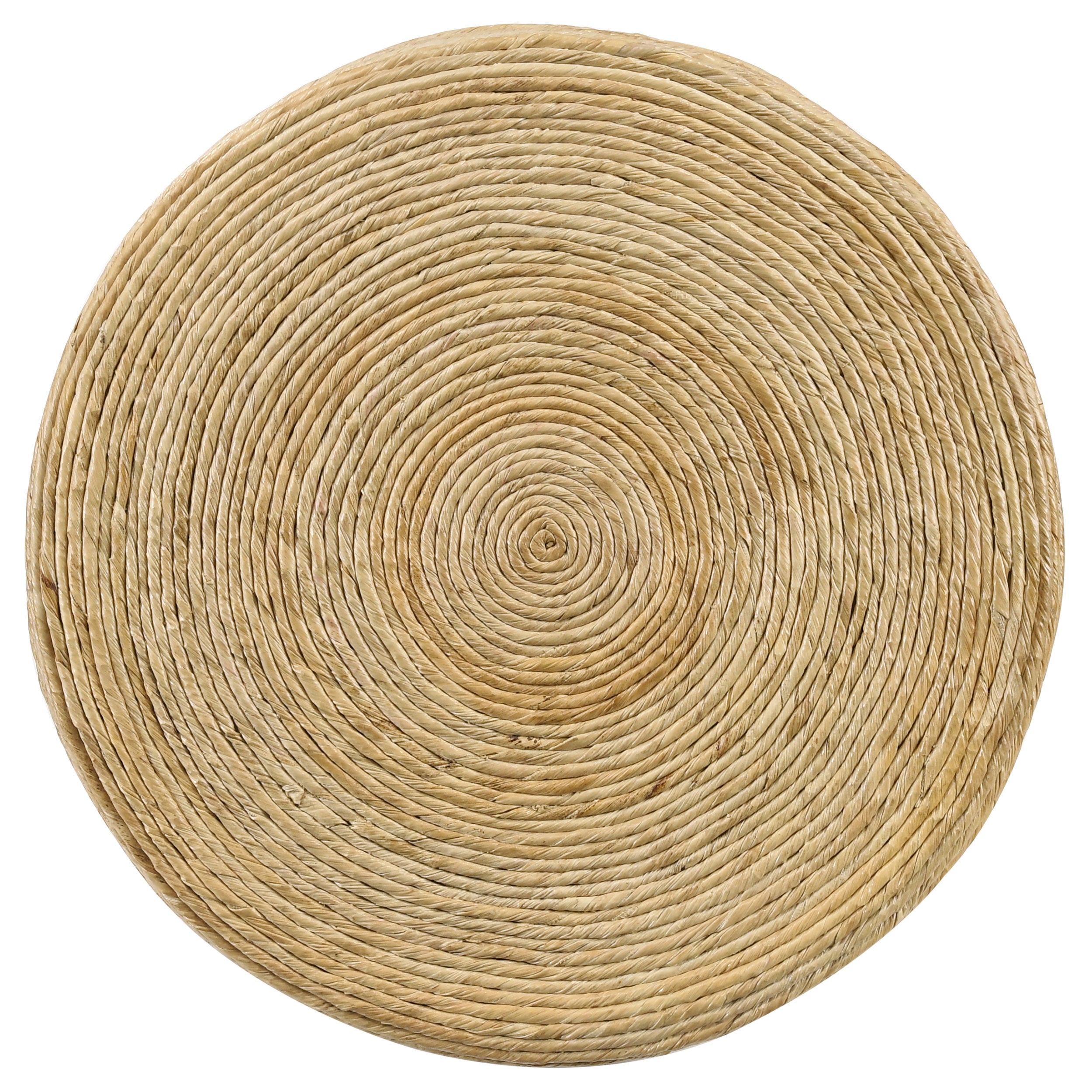 Artina Woven Rattan Round Side End Table Natural Brown — view 4