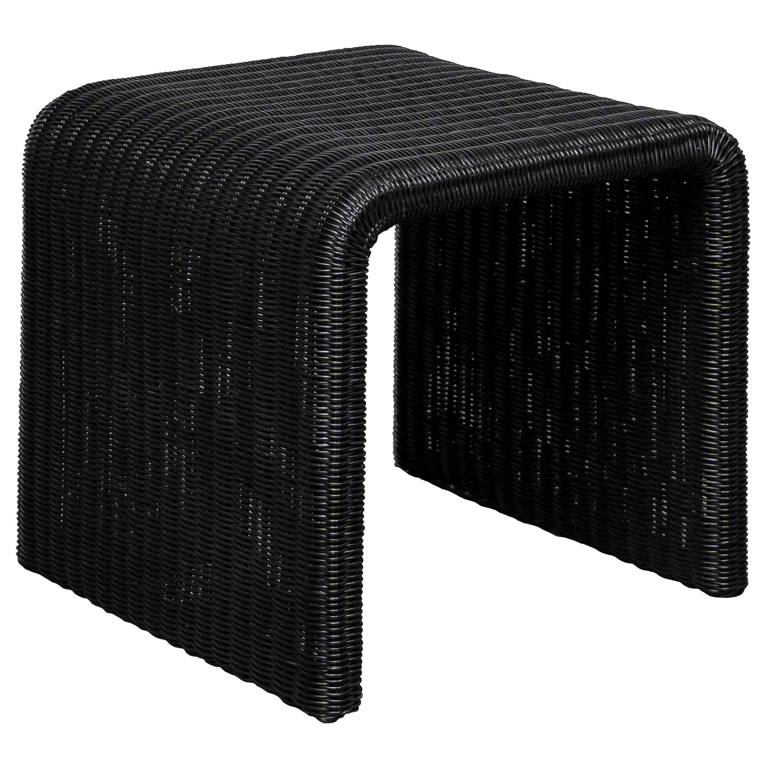 Cahya 3-piece Rattan Coffee and End Table Set Black — view 3