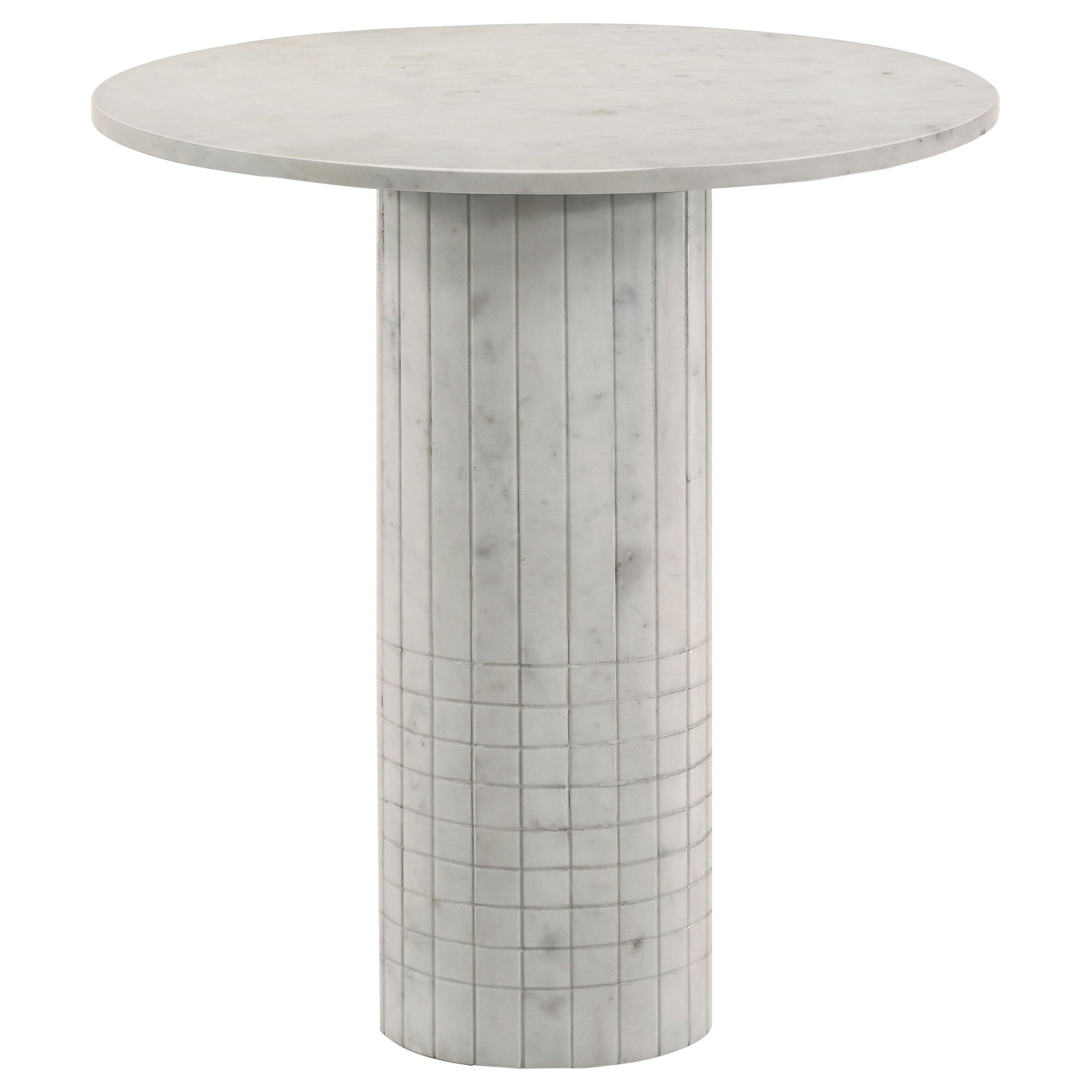 Astoria 2-piece Marble Coffee and End Table Set White — view 3