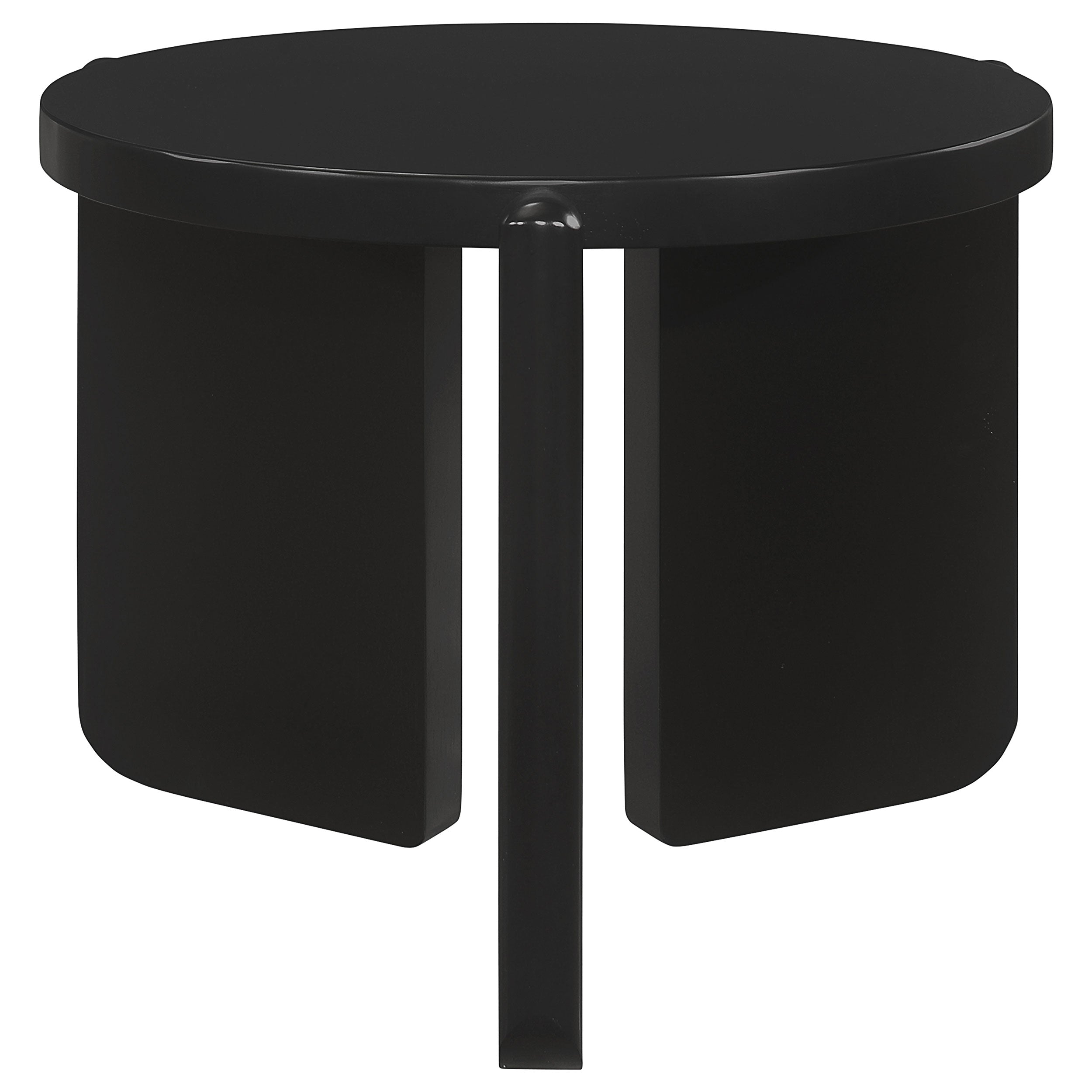 Cordova 3-piece Solid Wood Coffee and End Table Set Black — view 3