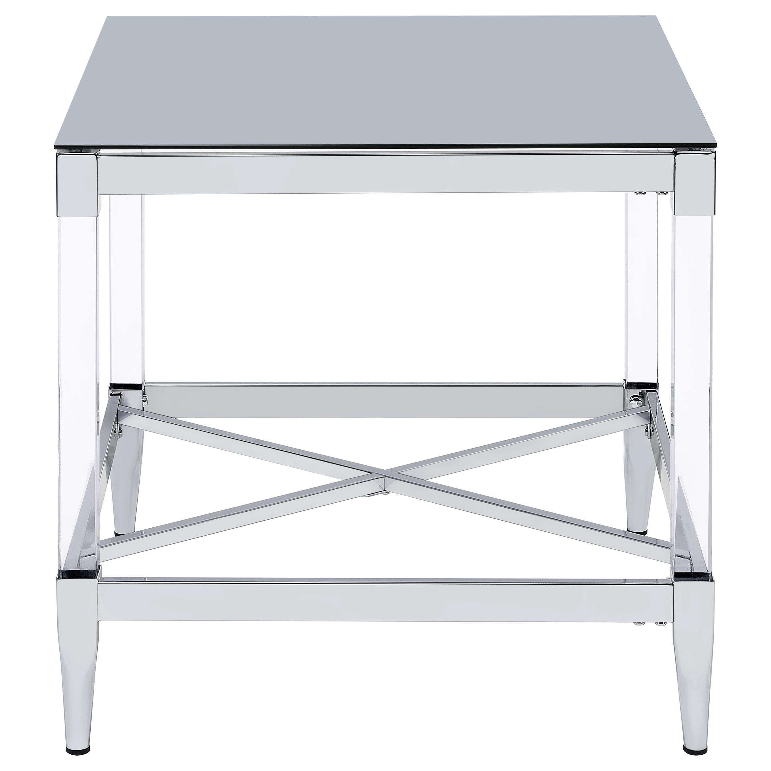 Lindley 2-piece Square Coffee and End Table Set Chrome — view 5